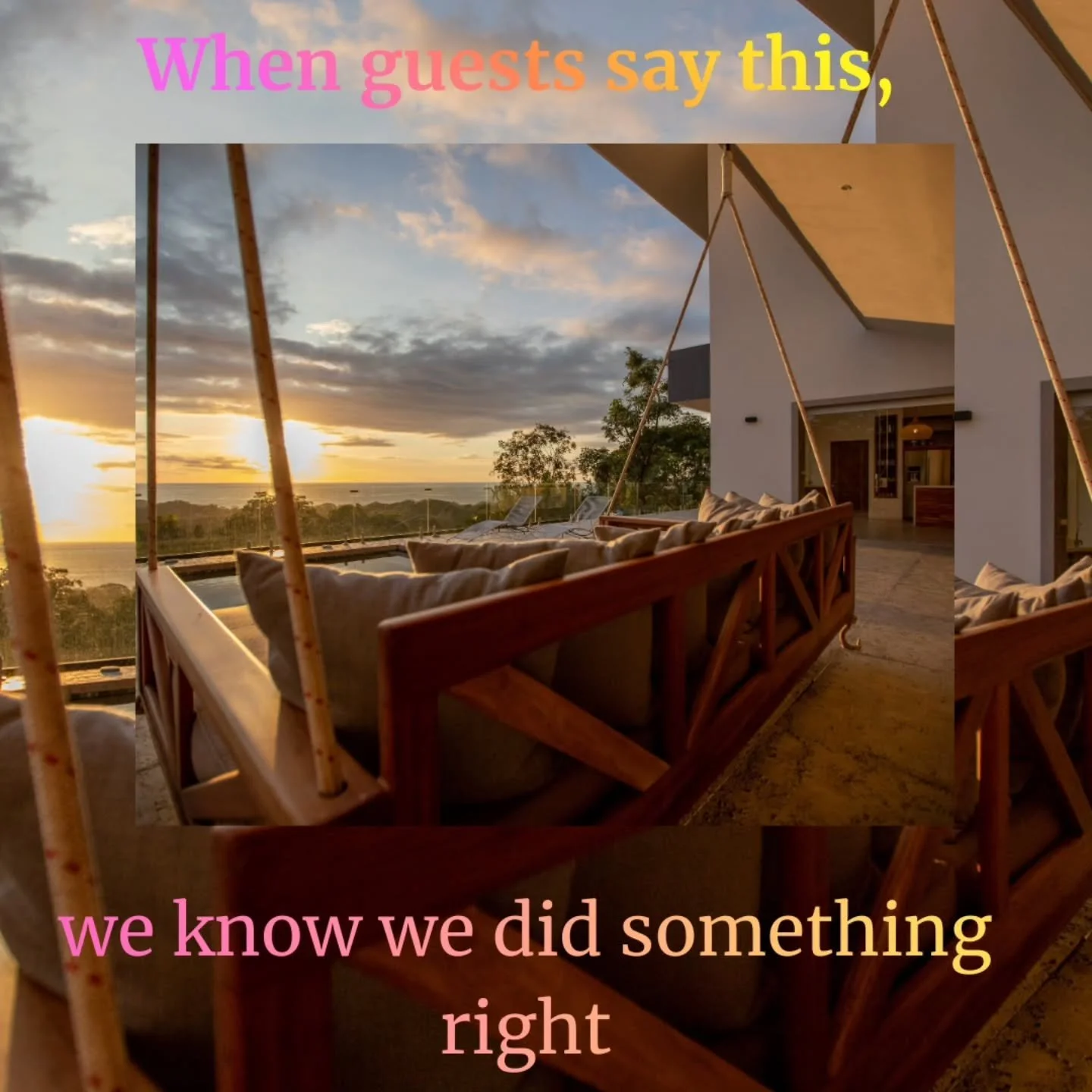 Not our words&hellip; our guest&rsquo;s. ✨

Reading reviews like this reminds us why we fell in love with Nosara in the first place. A place where mornings start with jungle views, days are filled with adventure, and evenings end with unforgettable s