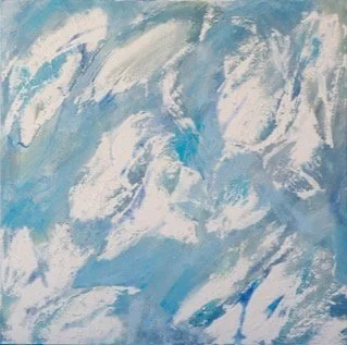 Serene Pools IV+ V, 2022,
Mixed media on canvas,
20 x 20 in