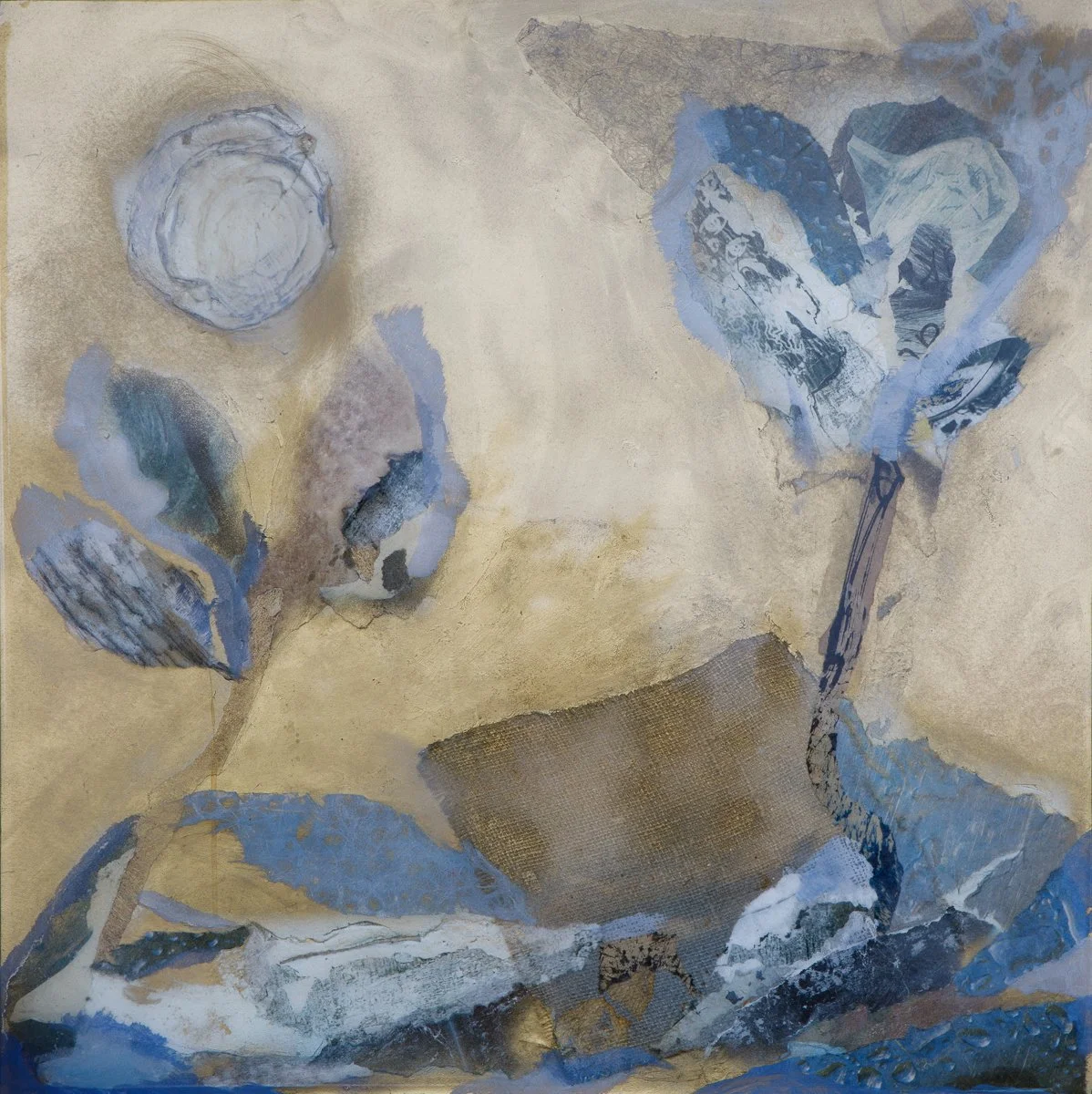 Abstract V, 2023 Mixed media resin on panel 24 x 24