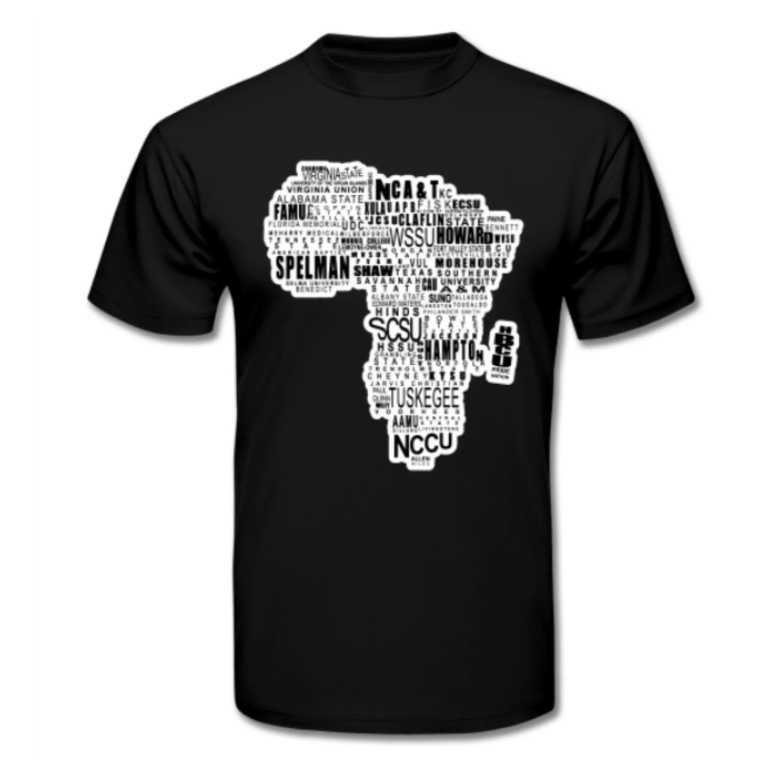 The HBCU Motherland Tee (Black/White)