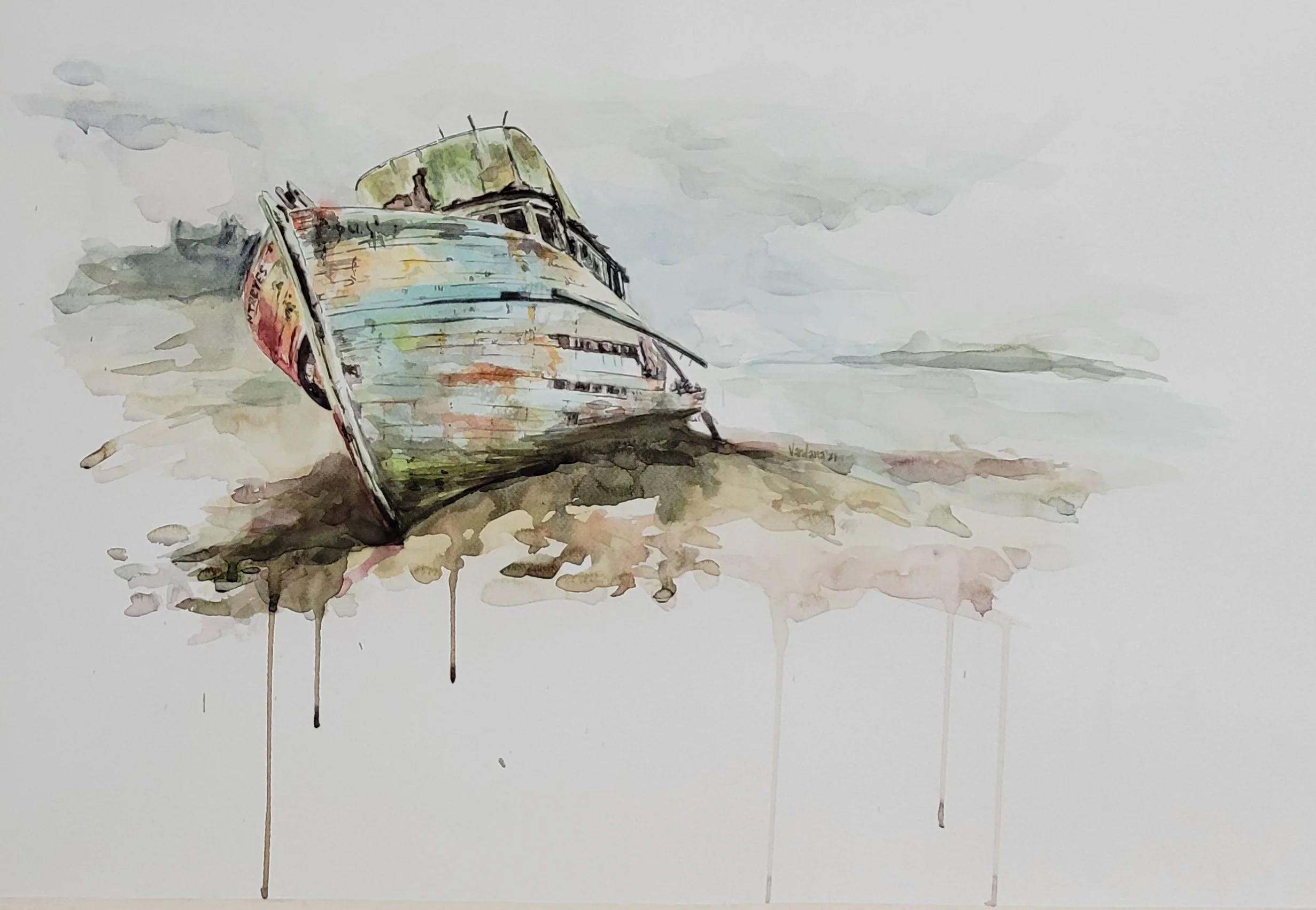 Still Here | 22" X 28" || $1200