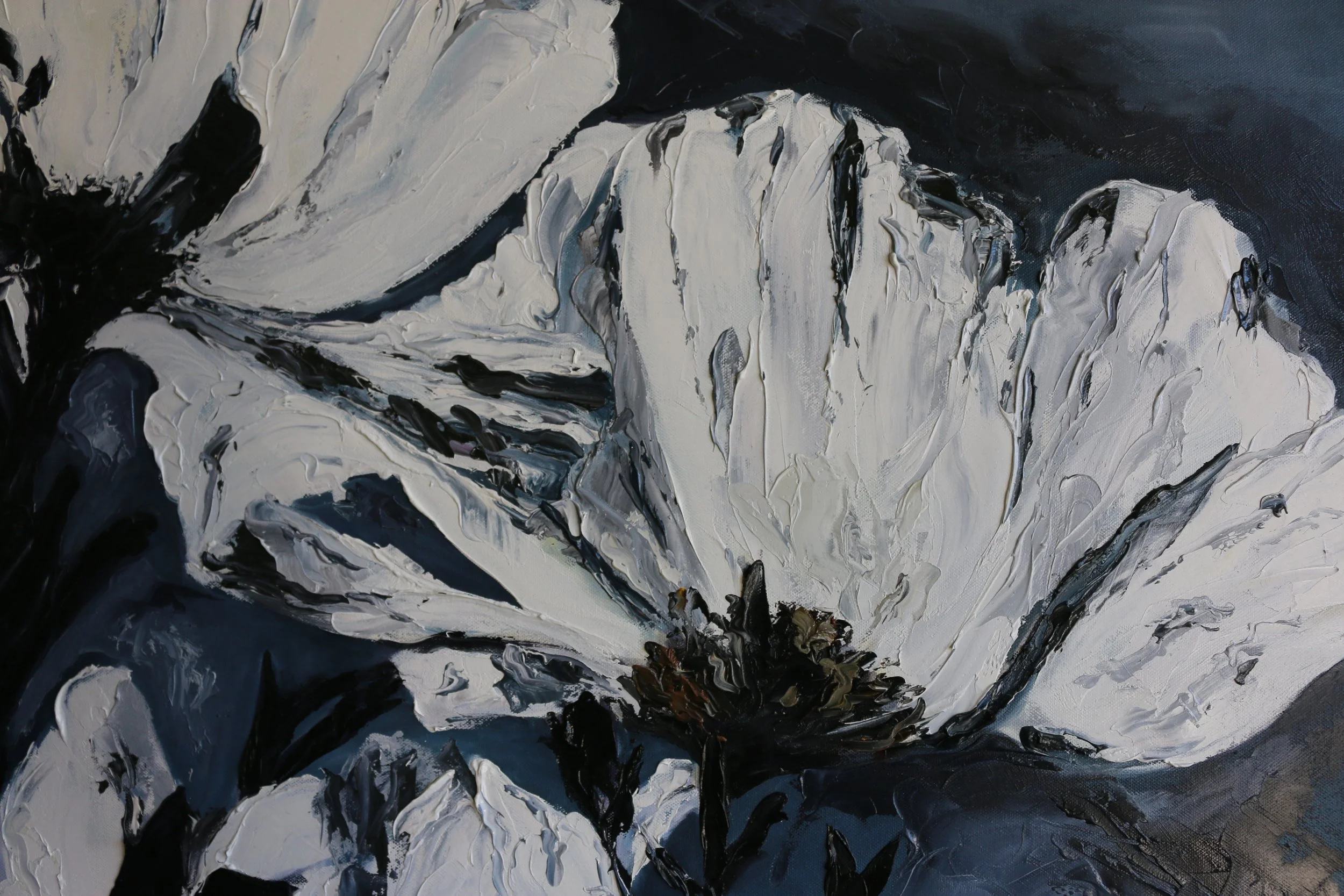 Matilja Poppies (Detail) | 48" x 60" || SOLD 