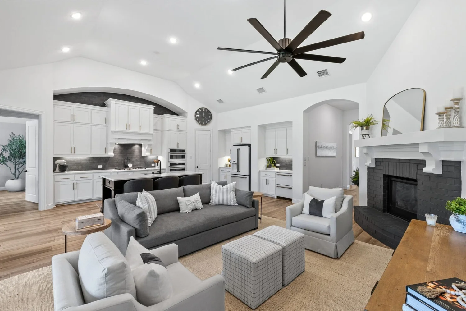 New construction open living room