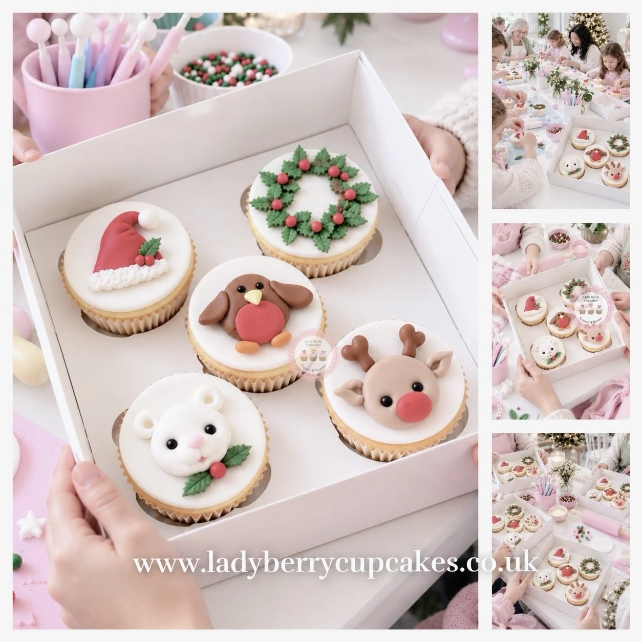 Family Christmas Cupcake Workshop London