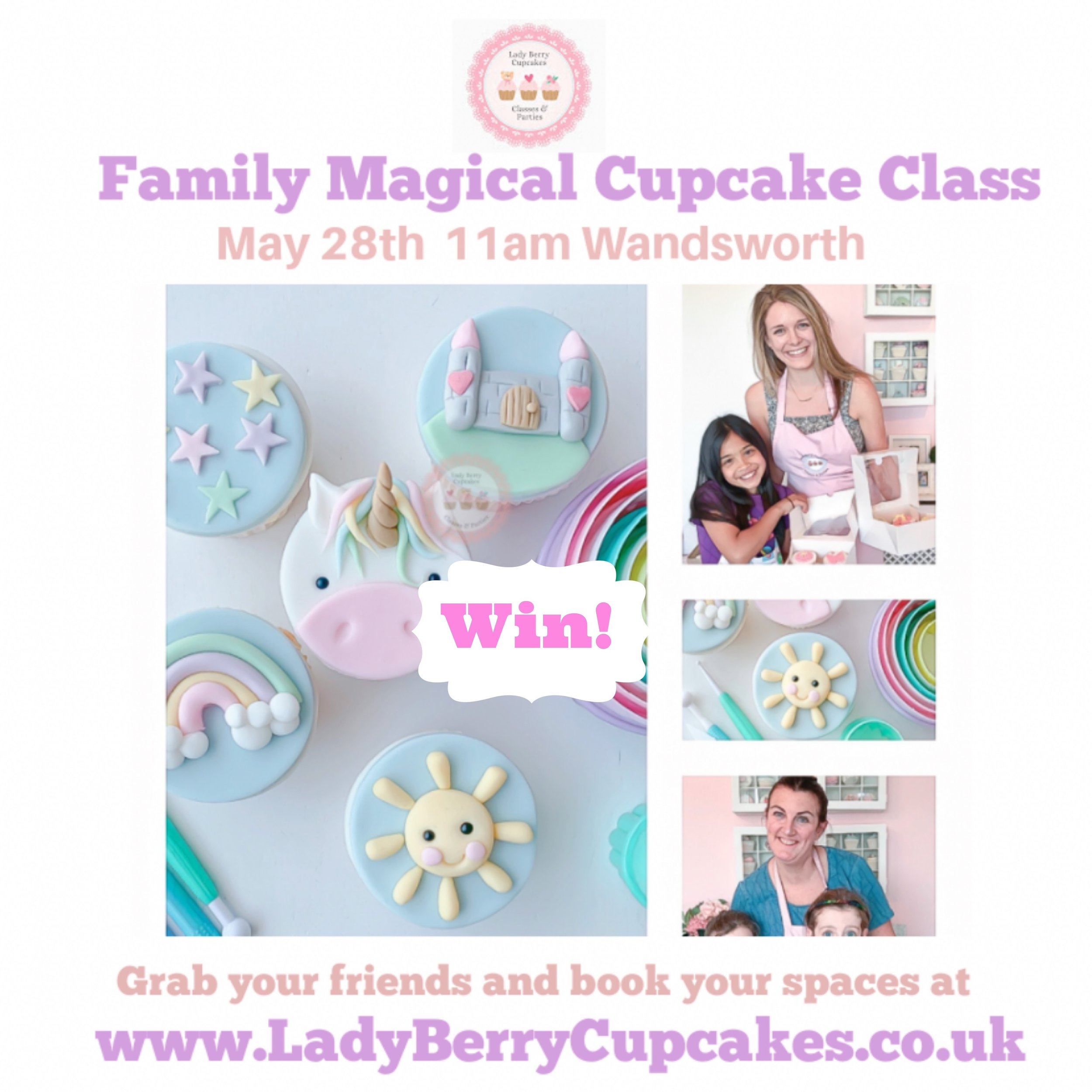 🧁🦄Give-A-Yay Alert!🌈

I have teamed up with the fabulous @nappyvalleynet 
To gift a spot on my family Magical Cupcake Class coming up in Half term. A perfect way to spend a morning, learning a new skill, creating something beautiful cupcakes and h