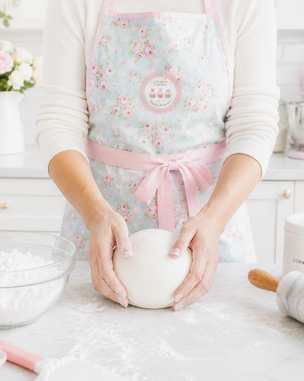 Making the Lady berry fondant recipe