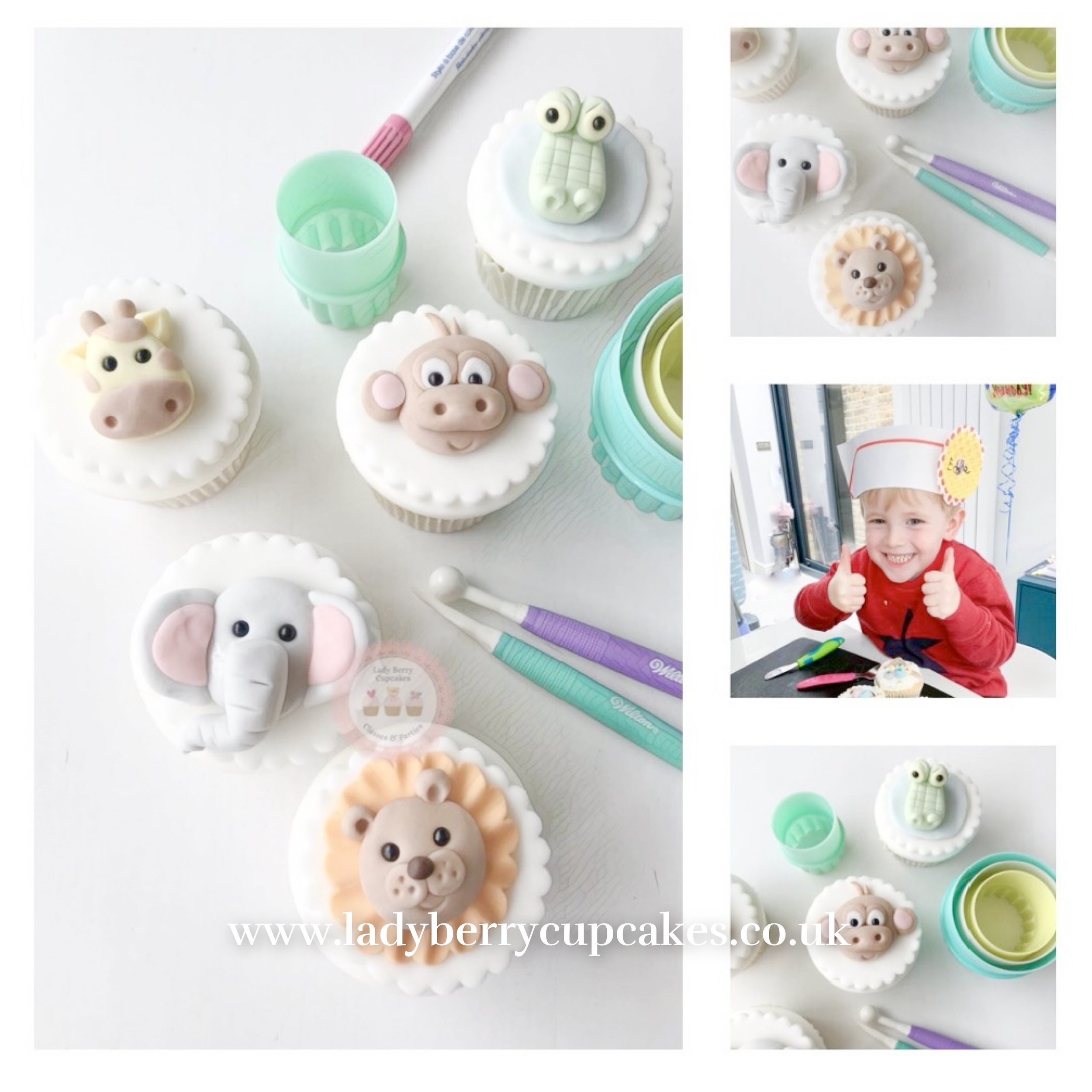 Family Wild animal cupcake decorating class