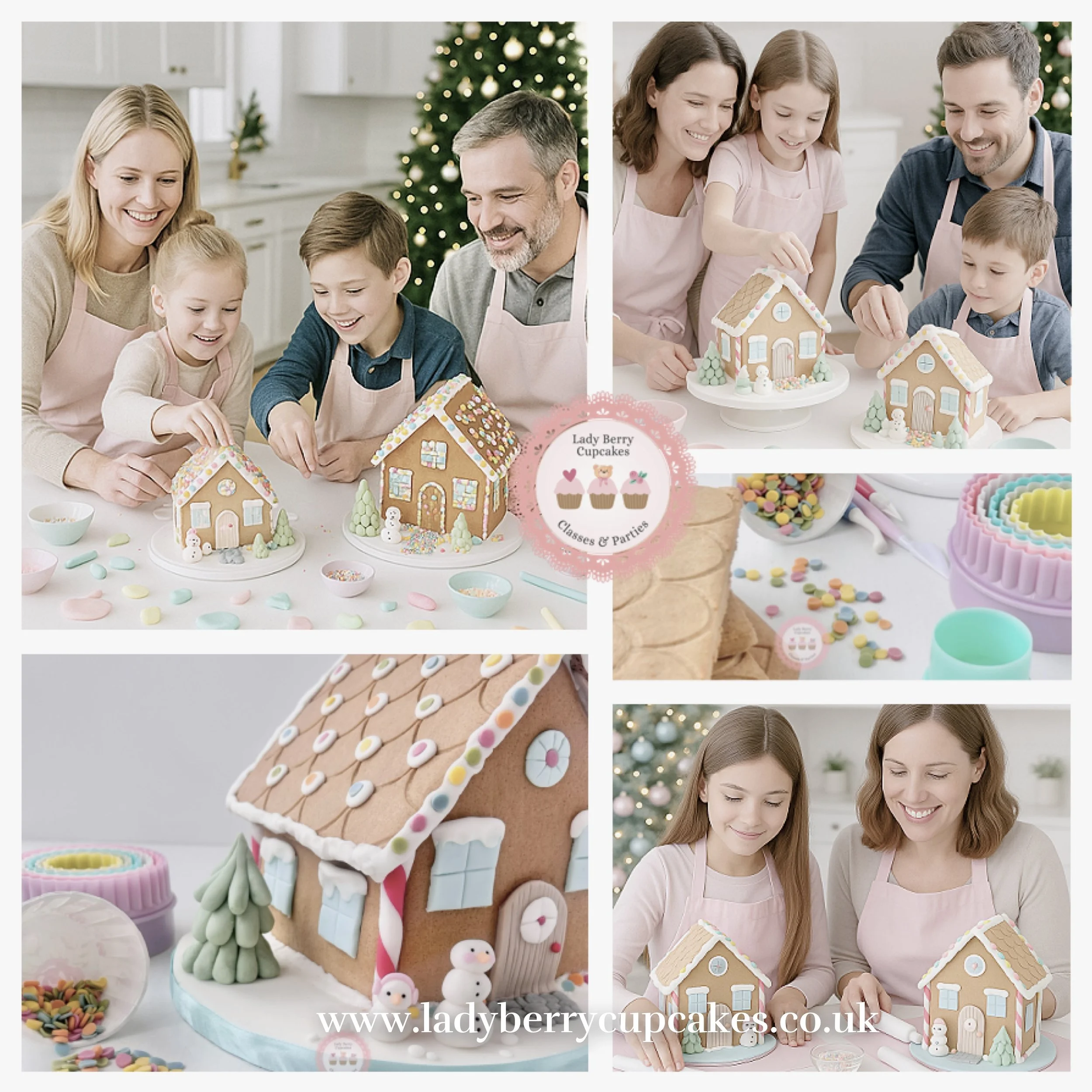 Family Gingerbread House Workshop London – Lady Berry Cupcakes