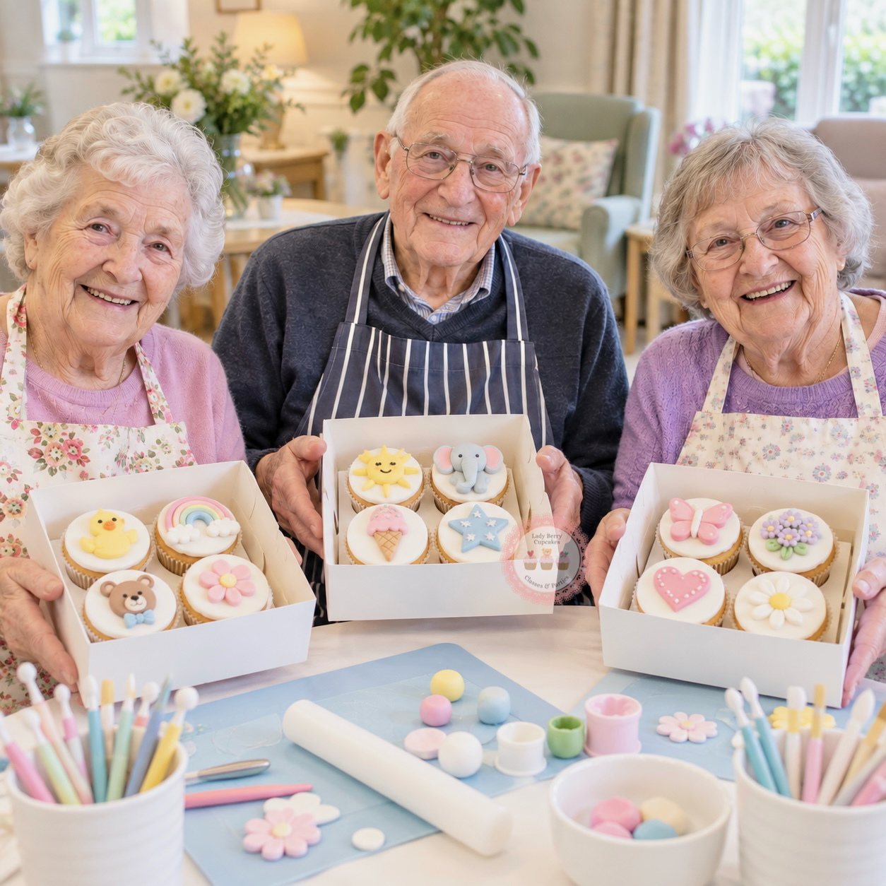 Cupcakes decorating classes for care homes