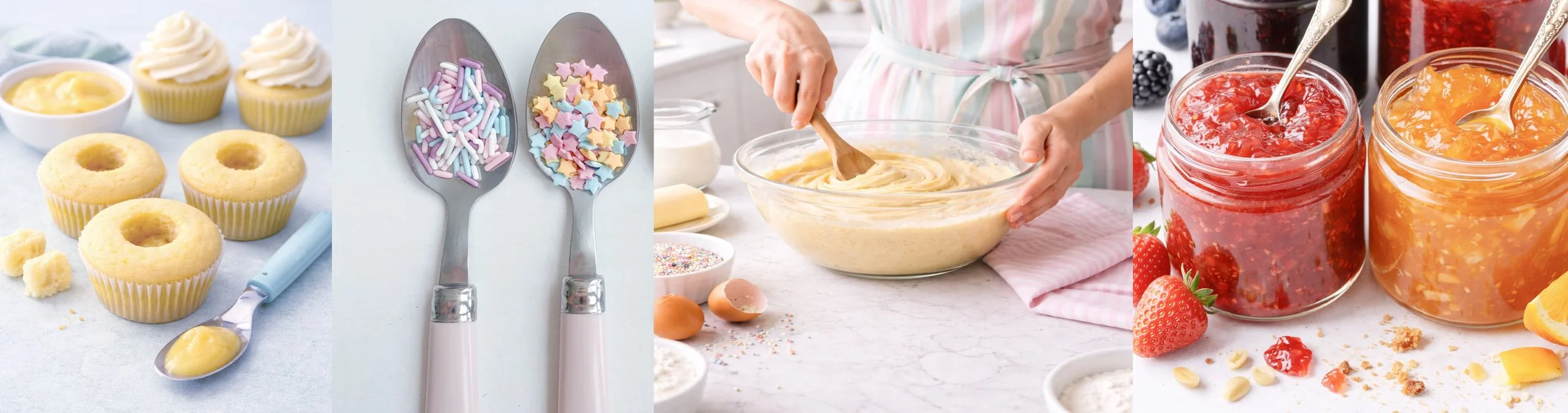 Baking with lady berry cupcakes