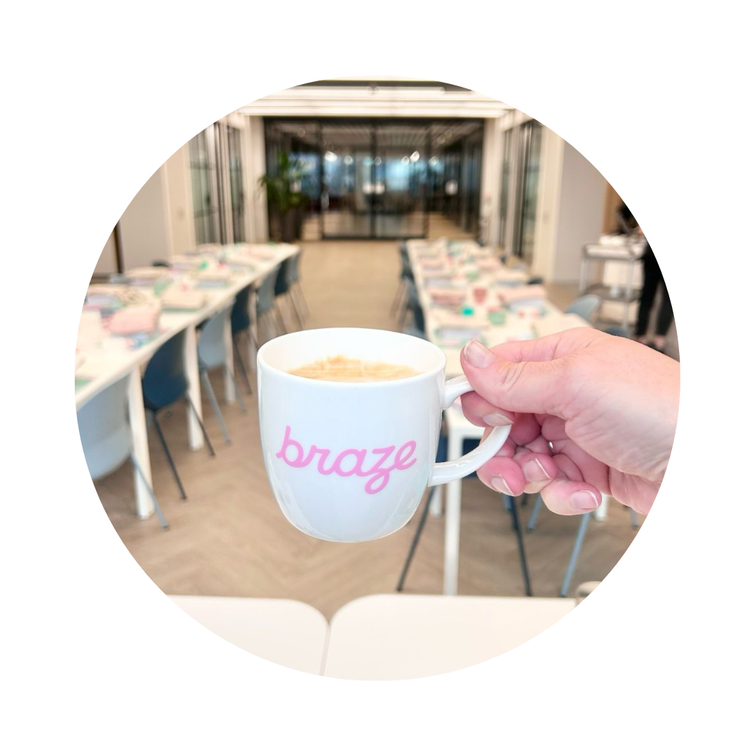 Braze Mug Corporate Cupcake Event