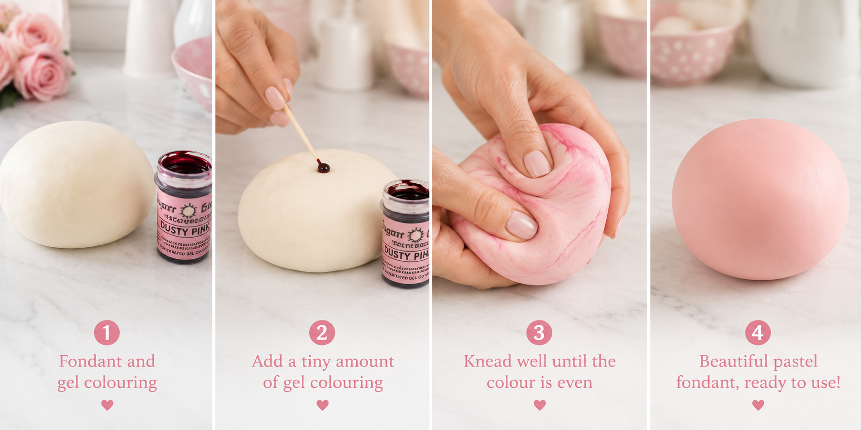 How to colour home made fondant