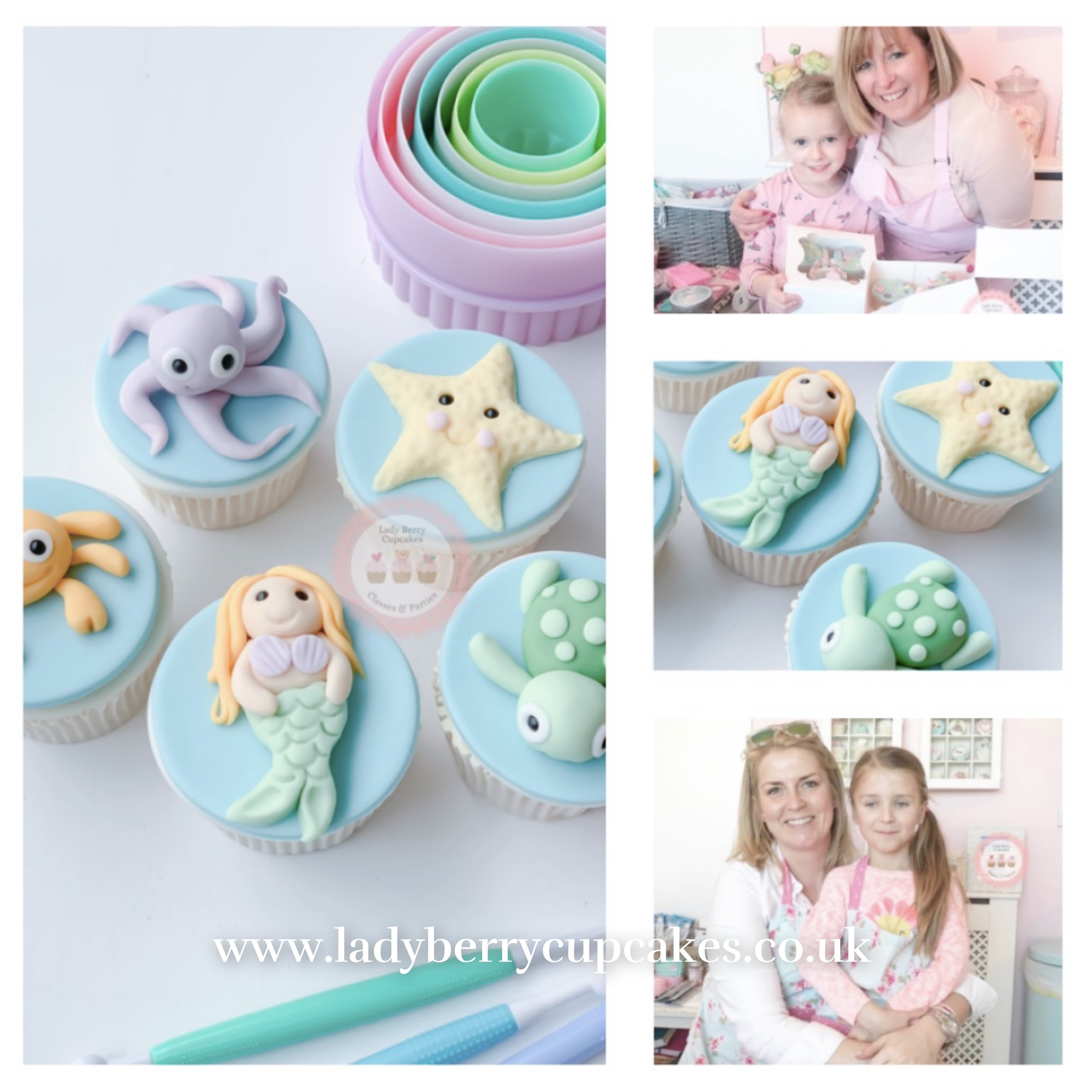 Family Under The Sea Cupcake Class