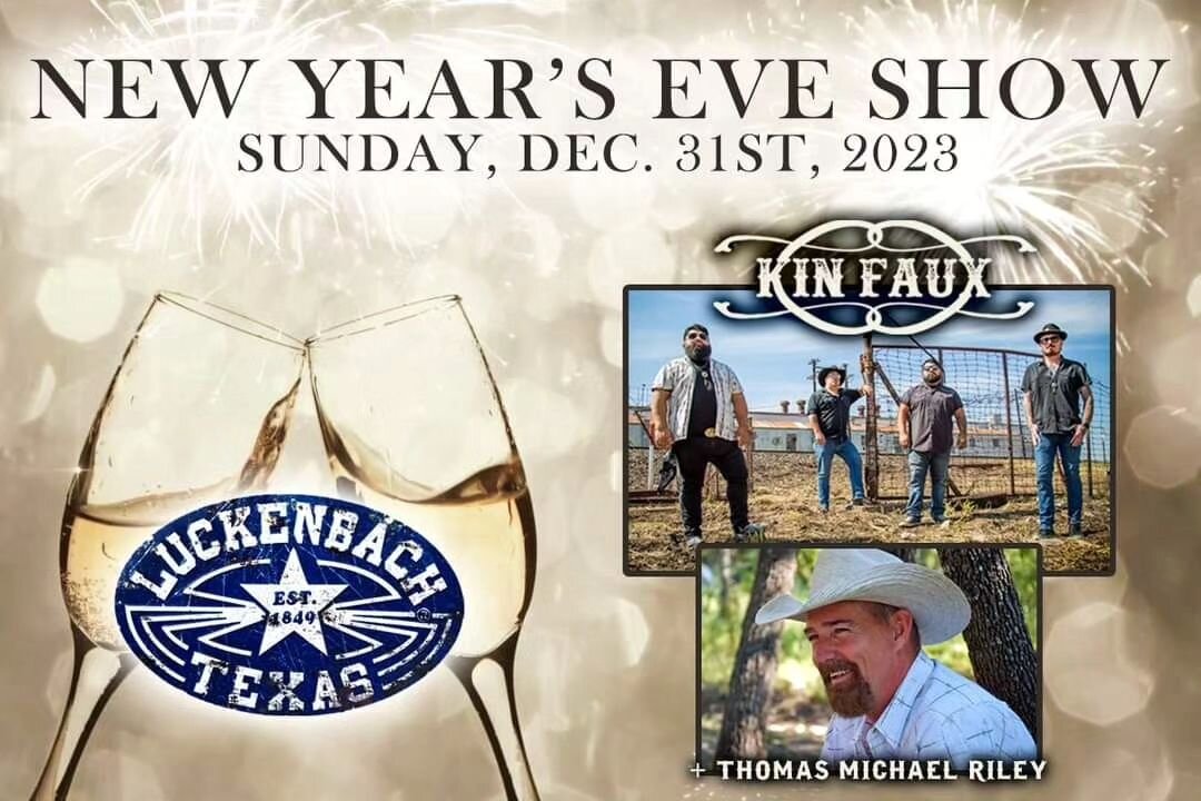 🎶🥂🍻🎉 Ring in the new year Tonight with us in Luckenbach Texas! 🎟 at www.luckenbachtexas.com  #LuckenbachTexas #EverybodysSomebody