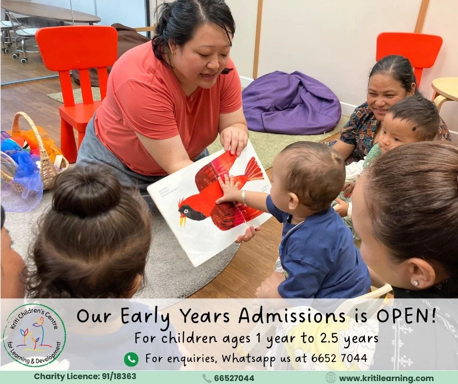 𝐎𝐮𝐫 𝐄𝐚𝐫𝐥𝐲 𝐘𝐞𝐚𝐫𝐬 𝐀𝐝𝐦𝐢𝐬𝐬𝐢𝐨𝐧𝐬 𝐢𝐬 𝐎𝐩𝐞𝐧! ☎️🌱
To give your little one the best start, our Early Years classes are now accepting children ages 1 year to 2.5 years! Enrol now by calling/Whatsapping us on 6652 7044!
