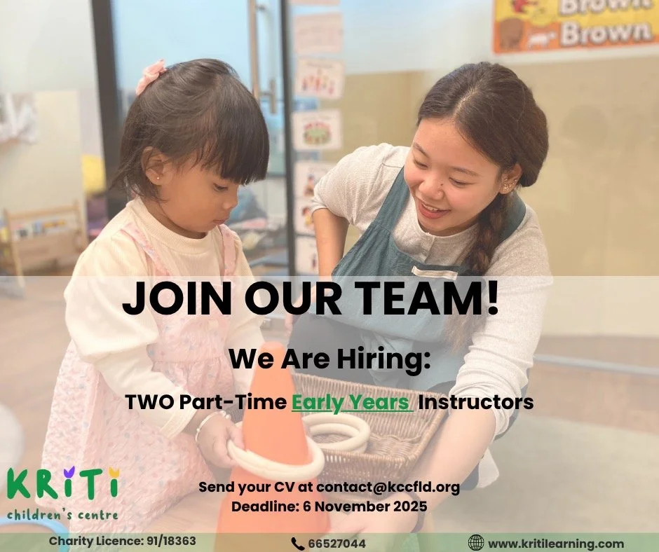 📢 𝗪𝗘&rsquo;𝗥𝗘 𝗛𝗜𝗥𝗜𝗡𝗚!
𝗧𝘄𝗼 𝗣𝗮𝗿𝘁 𝗧𝗶𝗺𝗲 𝗘𝗮𝗿𝗹𝘆 𝗬𝗲𝗮𝗿𝘀 𝗜𝗻𝘀𝘁𝗿𝘂𝗰𝘁𝗼𝗿𝘀
Join our mission to create an inclusive learning environment for all children and empower families. If you enjoy working with children and are keen