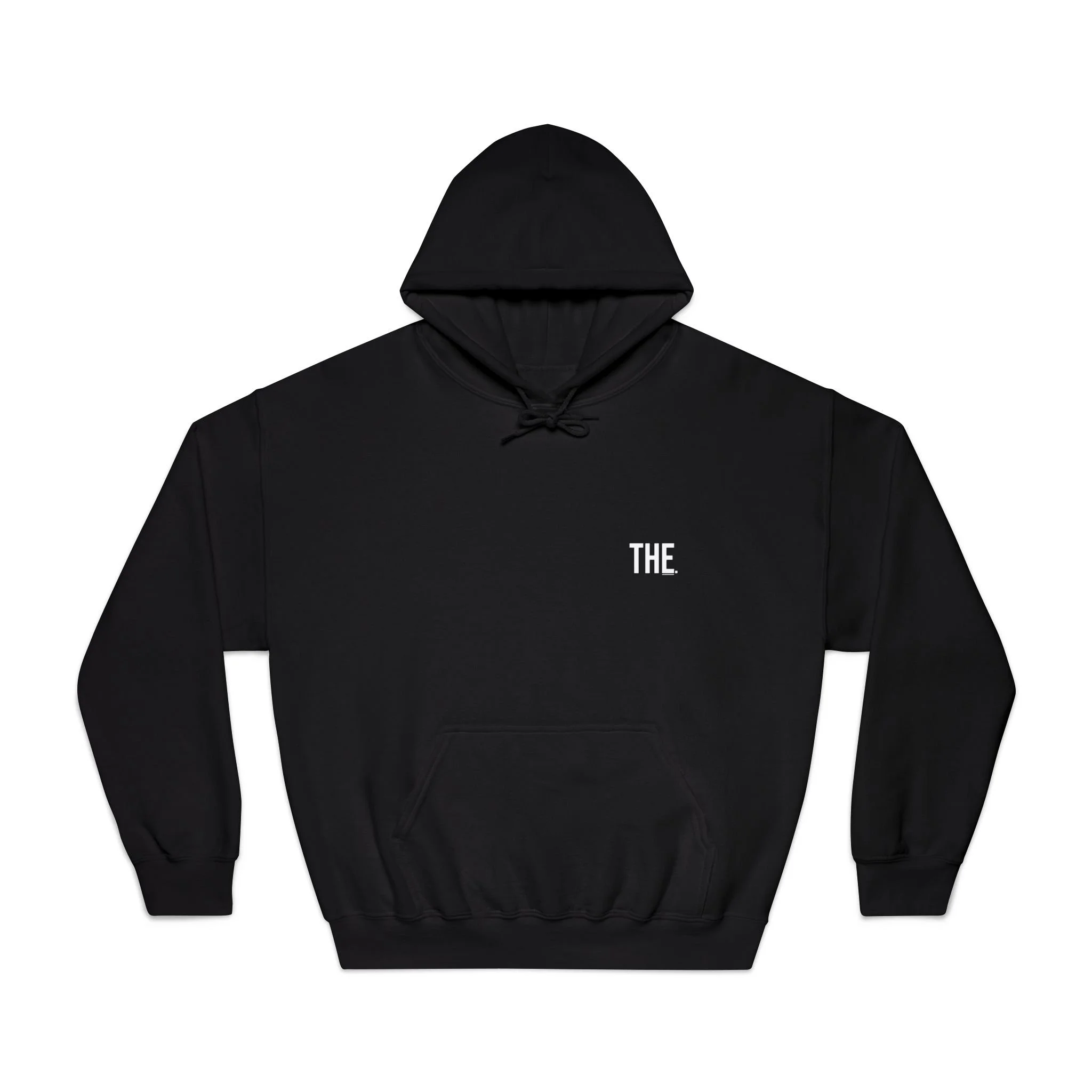 THE Hoodie black front.jpg