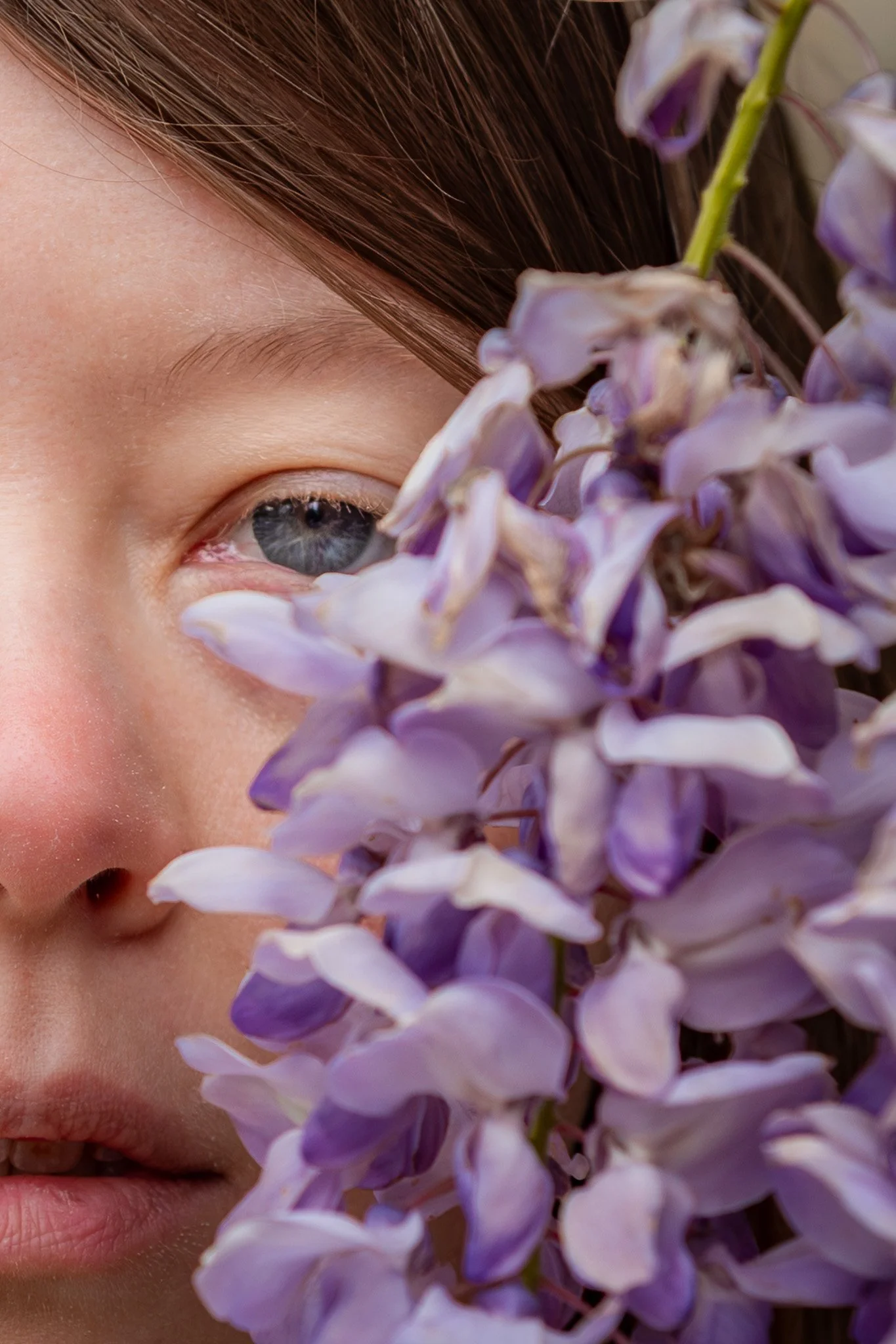 Wisteria photoshoot in Prague for natural portraits 