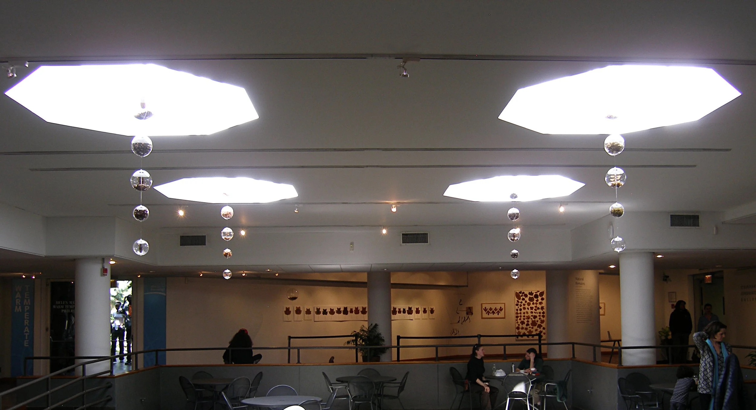 Skylight Installation with Gallery in Background