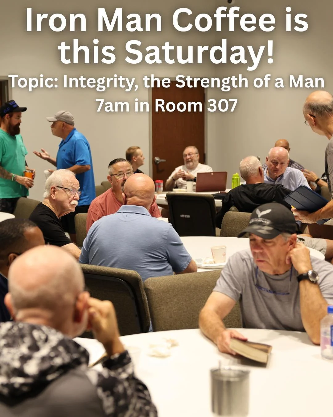 Men of LIFE! Join us this Saturday for Biblical discussion, fellowship, and coffee. We&rsquo;re going to discuss the topic of Integrity, the Strength of Man. We&rsquo;ll see you this Saturday at 7am in room 307! 
#lifecharlotte