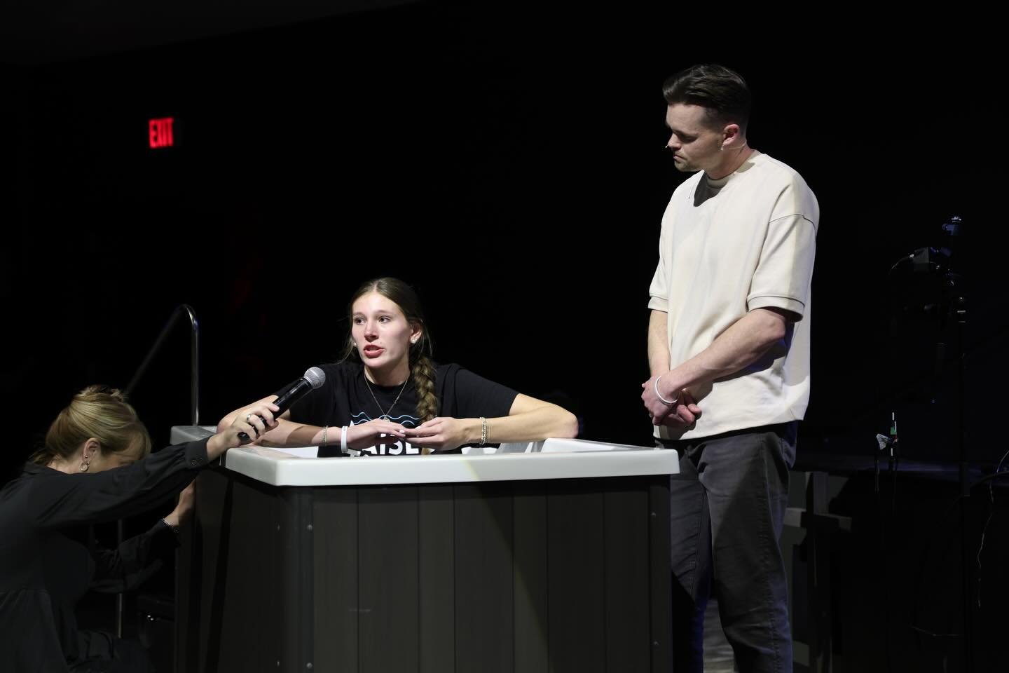 Shoot out to Luke and Isabella! They were baptized on Sunday the 15th! So proud and excited for them both making this declaration of faith and starting their journeys with Jesus along side so many brothers and sisters in Christ! ✝️🙏🏼 Love y&rsquo;a