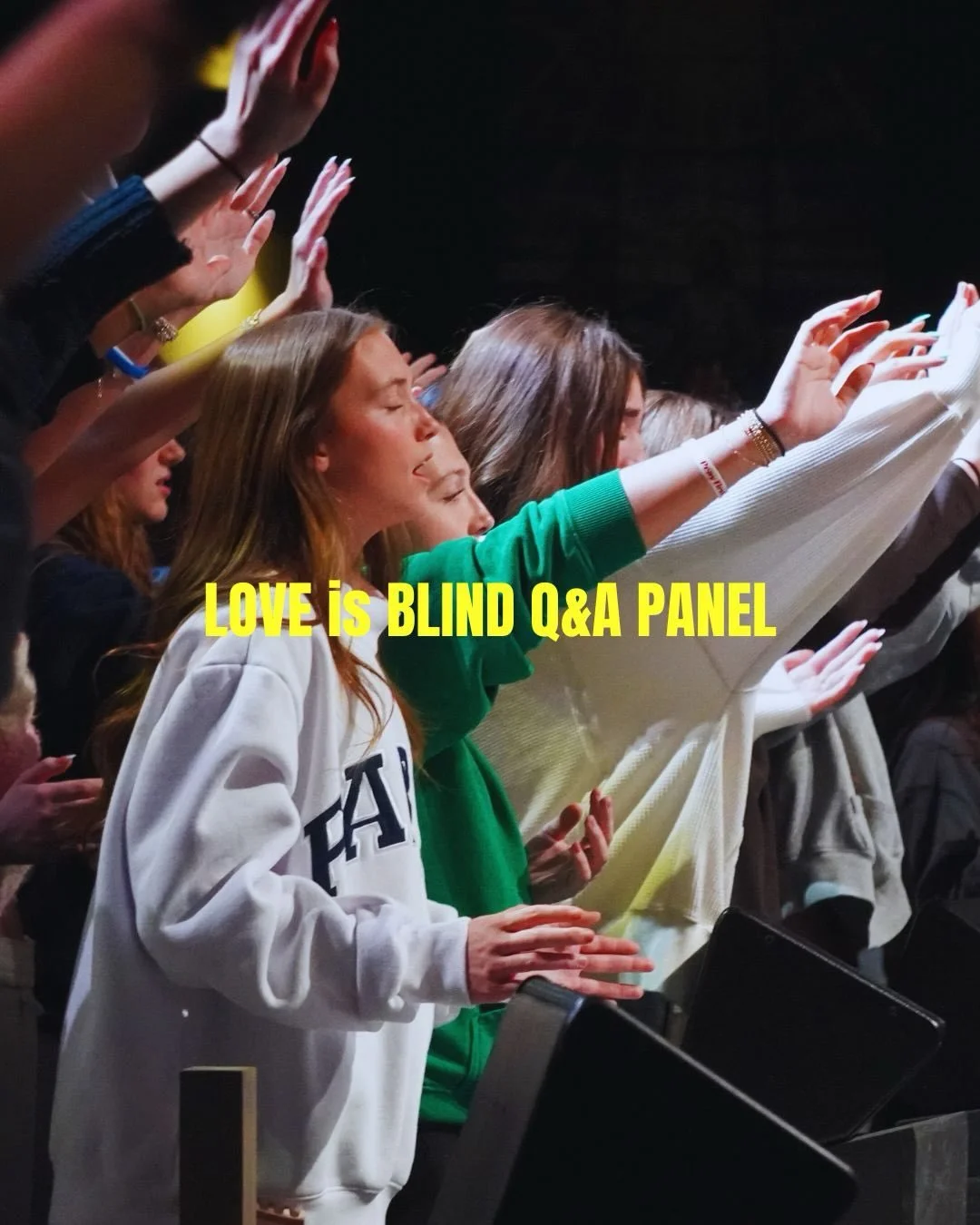 StudentLIFE: Love is Blind Panel TONIGHT! Starts @ 5:00-7:30. Can&rsquo;t wait to answer your questions! Come ready! Bring the most friends win a GIVEAWAY! c u there!
