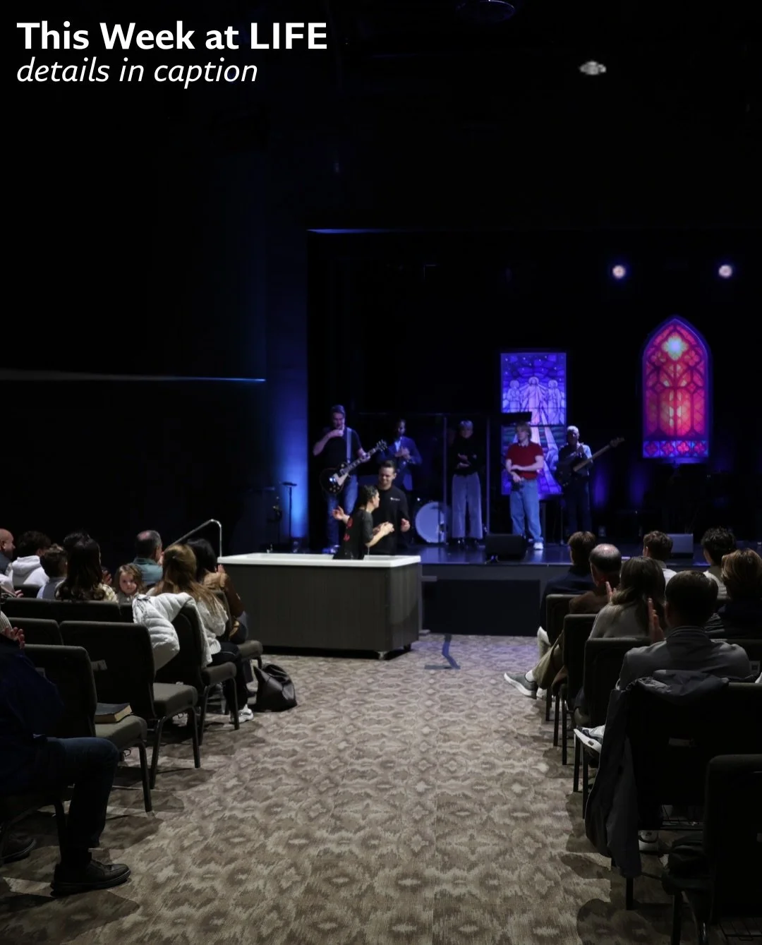 Get ready for another great week at LIFE! 
Details: 
- Iron Man Coffee 
Men, join us this Saturday for coffee and fellowship as we discuss the topic of Brotherhood: the Strength of Accountability 
- LIFE Connect 
Join us in welcoming the Bridgmans th