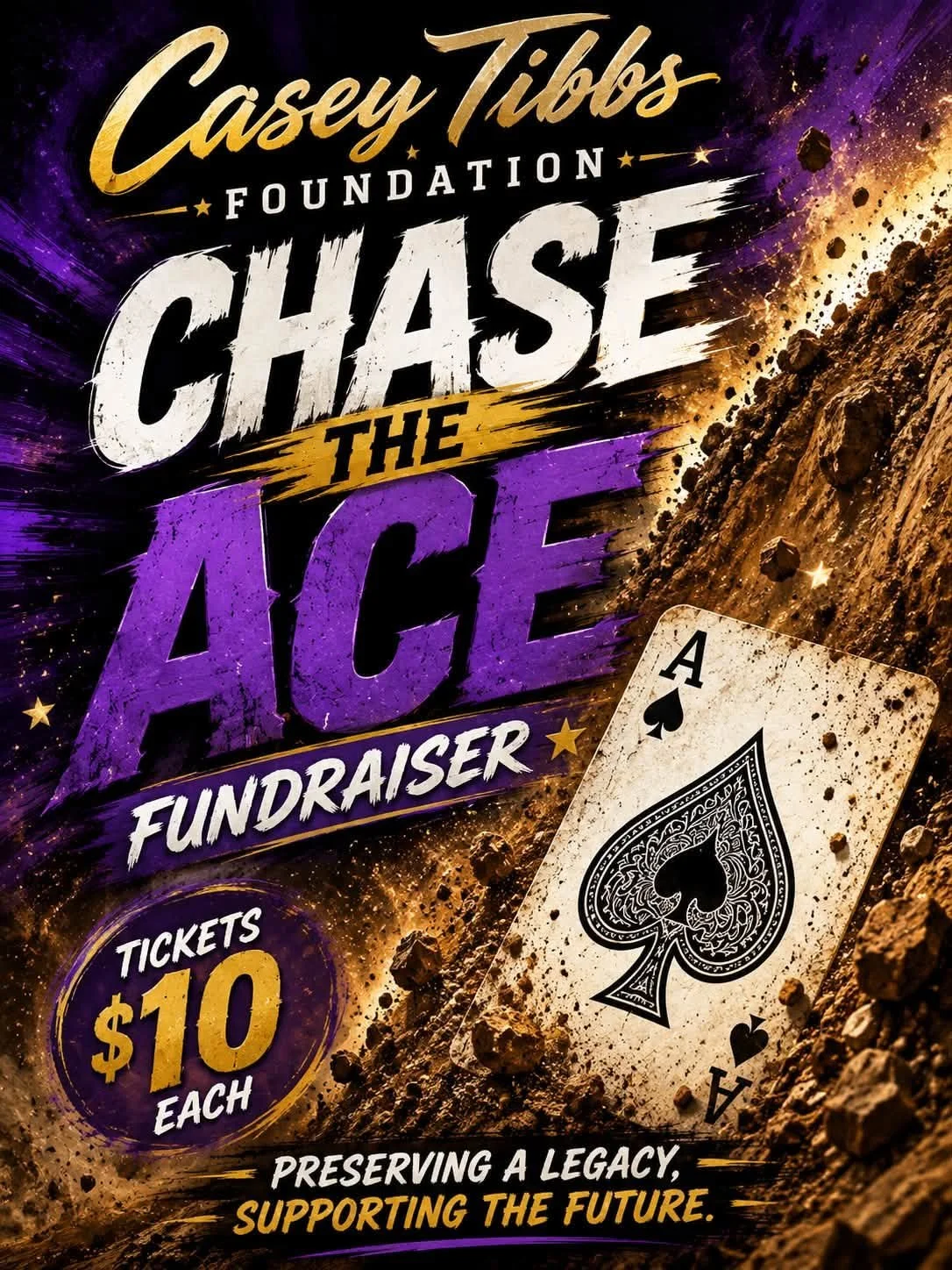 Have you joined the Chase yet? &spades;️

The @casCasey Tibbs Foundation/South Dakota Rodeo Center Chase the Ace fundraiser is underway, giving you a chance to win while supporting one of Fort Pierre&rsquo;s most treasured attractions!

Tickets are $