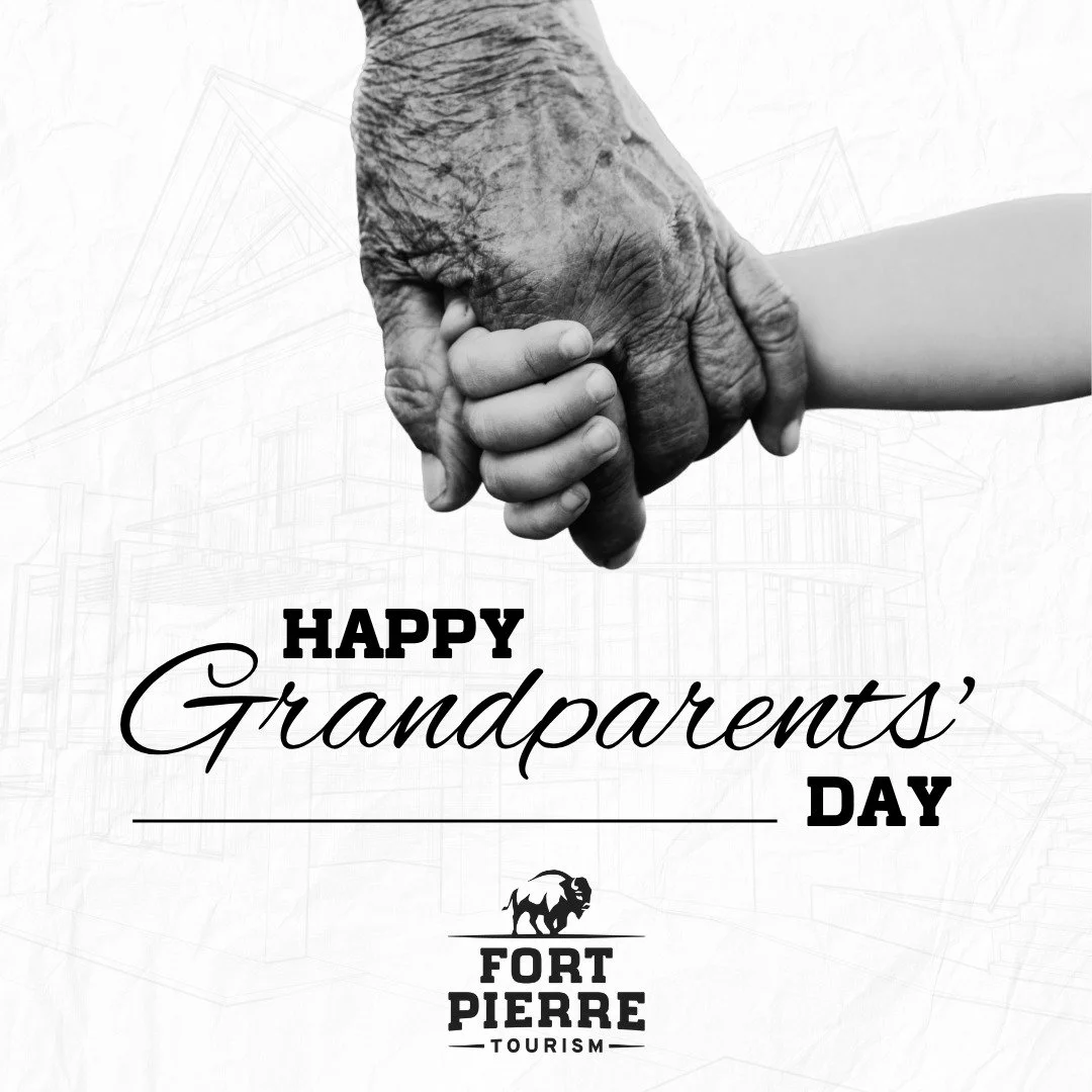 Did you know today is Grandparents Day?

Sounds like a pretty good reason to treat Grandma and Grandpa to a meal in Fort Pierre. Grab lunch, go out for supper or make a day of it and spend a little extra time together.

They&rsquo;ve earned it! ❤️

#