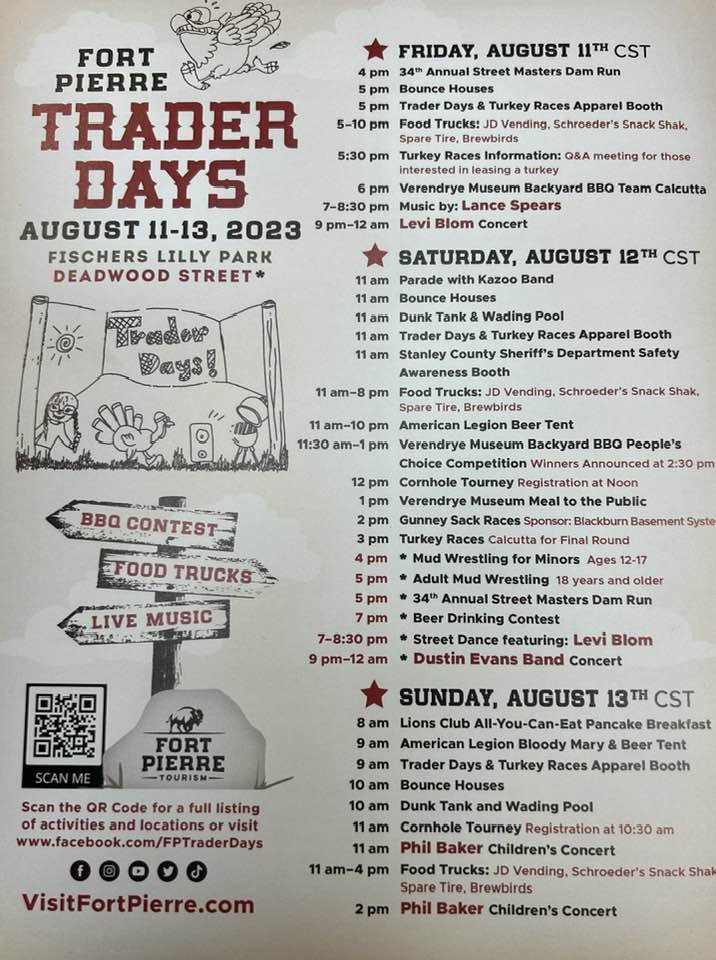 Fort Pierre Trader Days & Turkey Races — Fort Pierre Tourism