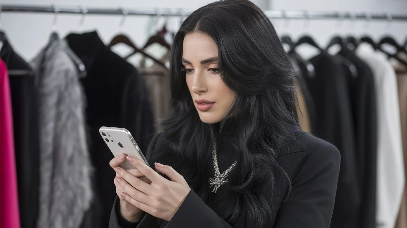 "Raven" Black Hair Color Is Trending &amp; It's So Goth-Chic