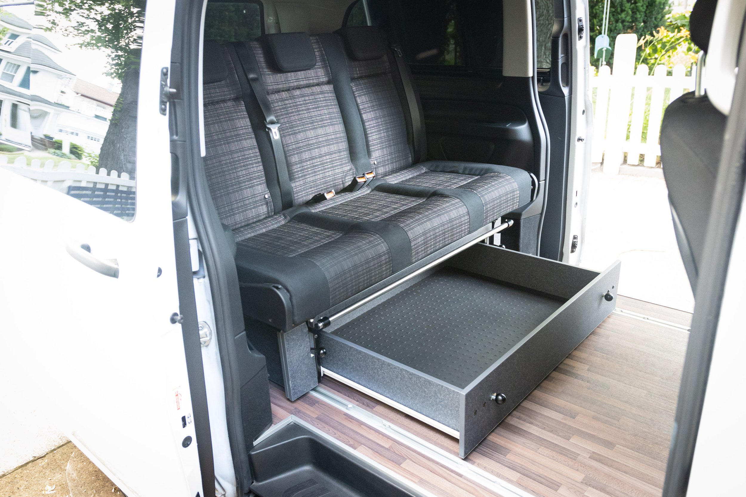 Mercedes Vito W447 2 Front Seats - Tailored Black Van Memory Foam