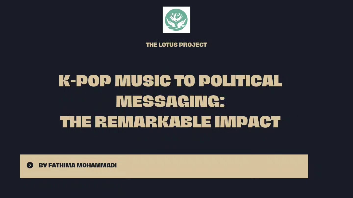 Up next is &quot;K-Pop Music to Political Messaging: The Remarkable Impact&quot; by Fathima! 

Fathima discusses how K-Pop idols like BTS can influence AAPI hate in the USA in her blog.

To read the full blog, head to tinyurl.com/LotusBlog7! 💚

#men