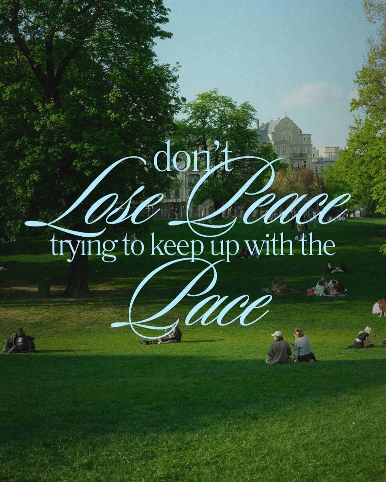 The holidays get loud and busy fast &mdash;shopping lists, events, deadlines, expectations.

Take moments to slow down, breathe, and notice the sacred right in front of you.

Don&rsquo;t lose the peace trying to keep up with the pace.