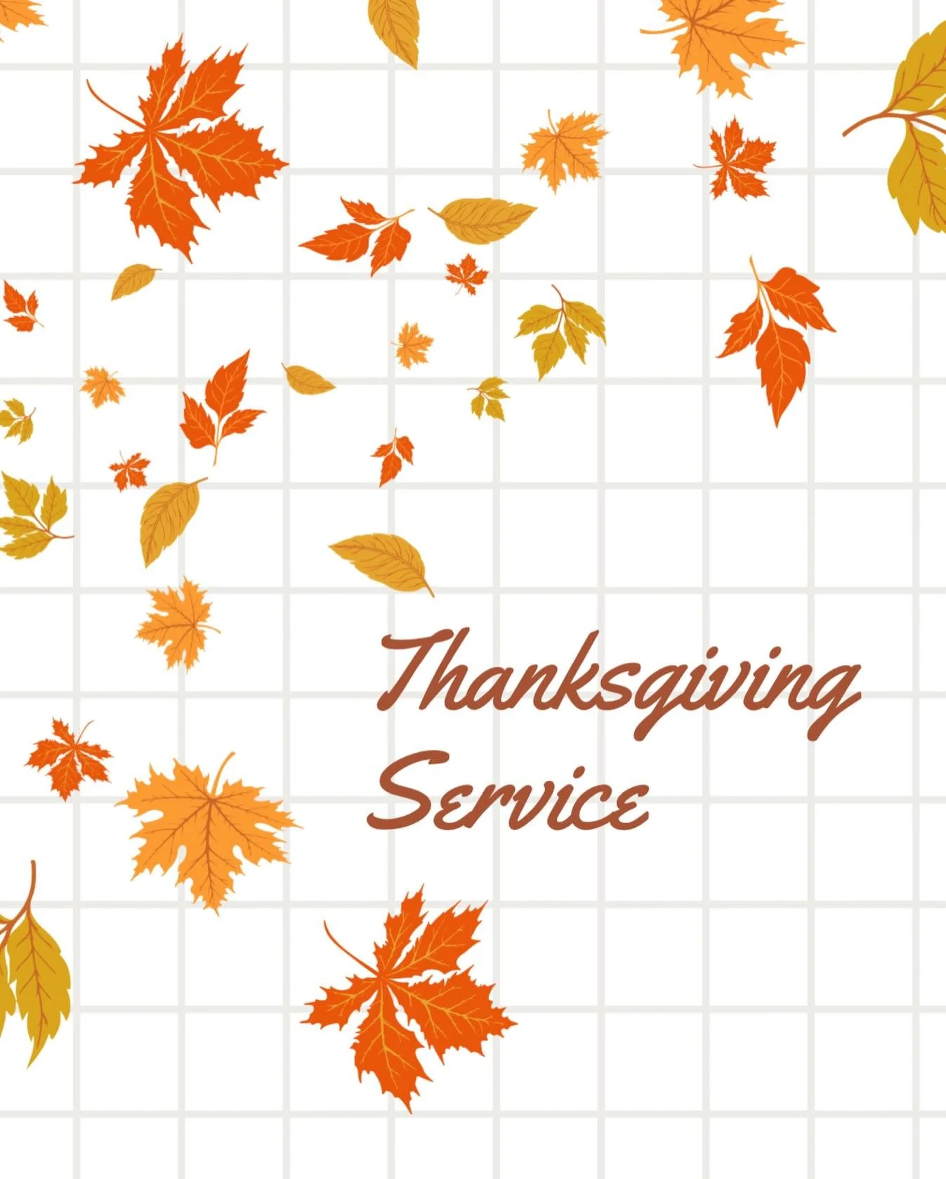 Join us tomorrow for our Thanksgiving service! 

A time set aside to be more intentional about this season of gratitude and thanksgiving! 

⏰ 10:30am
📍151 Van Buren