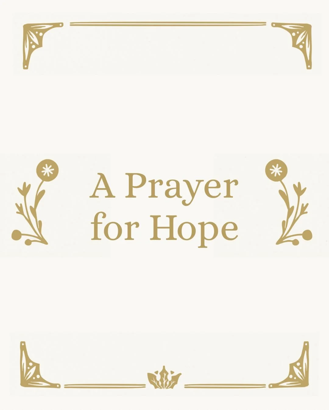 This past Sunday marked the beginning of Advent, and we start with HOPE.

Before the light grows,
before the joy arrives,
hope meets us right where we are.

Join us as we lean into the promise that Christ is already at work in the waiting woth this p