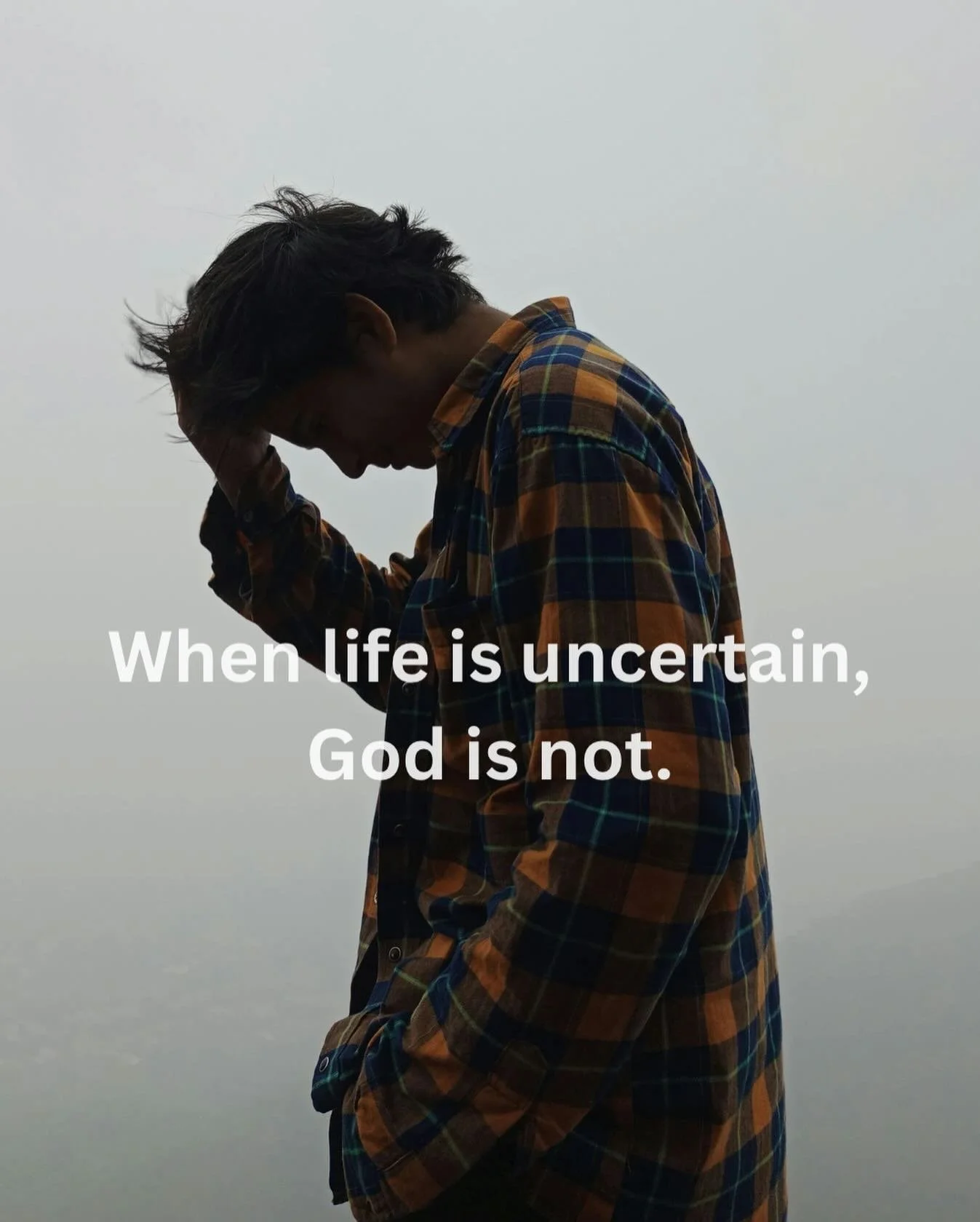 When life feels like a &ldquo;loading&hellip;&rdquo; screen
when plans change
when the group chat goes quiet
when you don&rsquo;t know what&rsquo;s next&hellip;

God does.

When life is uncertain, God is not. 🤍
