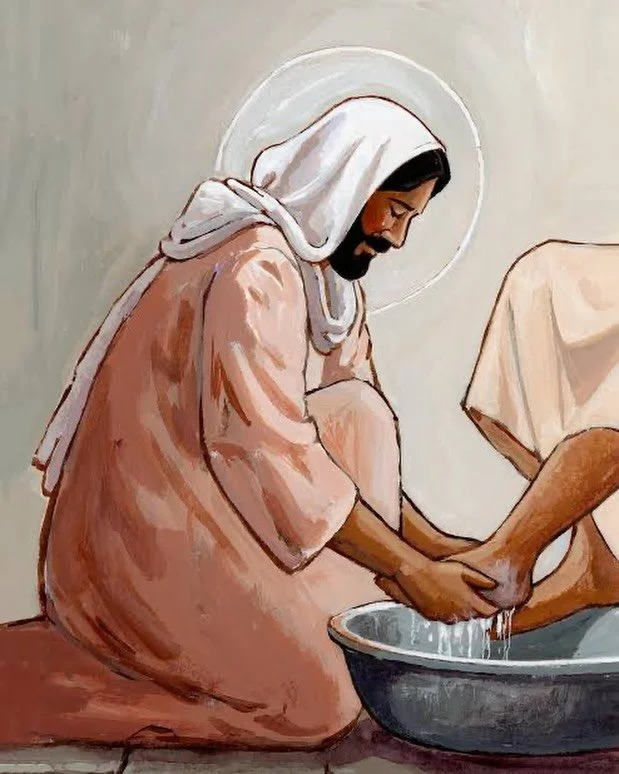 Holy Week &bull; Thursday, Maundy Thursday

Tonight, Jesus gathers with His friends.

He breaks bread. He shares the cup.
He kneels to wash their feet.

Love, humility, and sacrifice&mdash;on full display.

&ldquo;Love one another as I have loved you