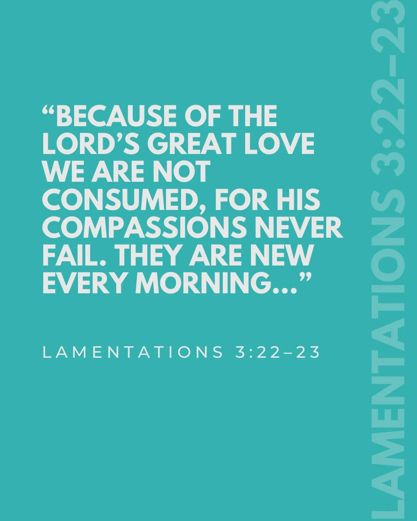 Whatever today holds, you don&rsquo;t have to carry yesterday into it.

God&rsquo;s mercy meets you fresh, right here.
If all you can do today is take the next step, that&rsquo;s enough.

He&rsquo;s already there.