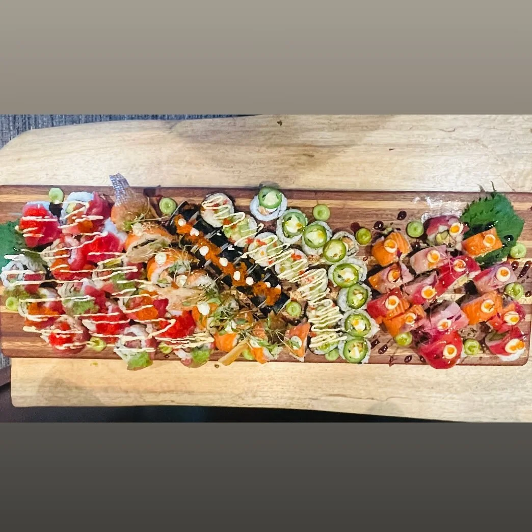 Luxury Sushi Platter by Maui Private Chef Matt Yakabouski
Elevate your next event with this handcrafted sushi platter, featuring premium sashimi-grade fish, inventive rolls, and vibrant garnishes. Perfect for private dinners, celebrations, or corpora