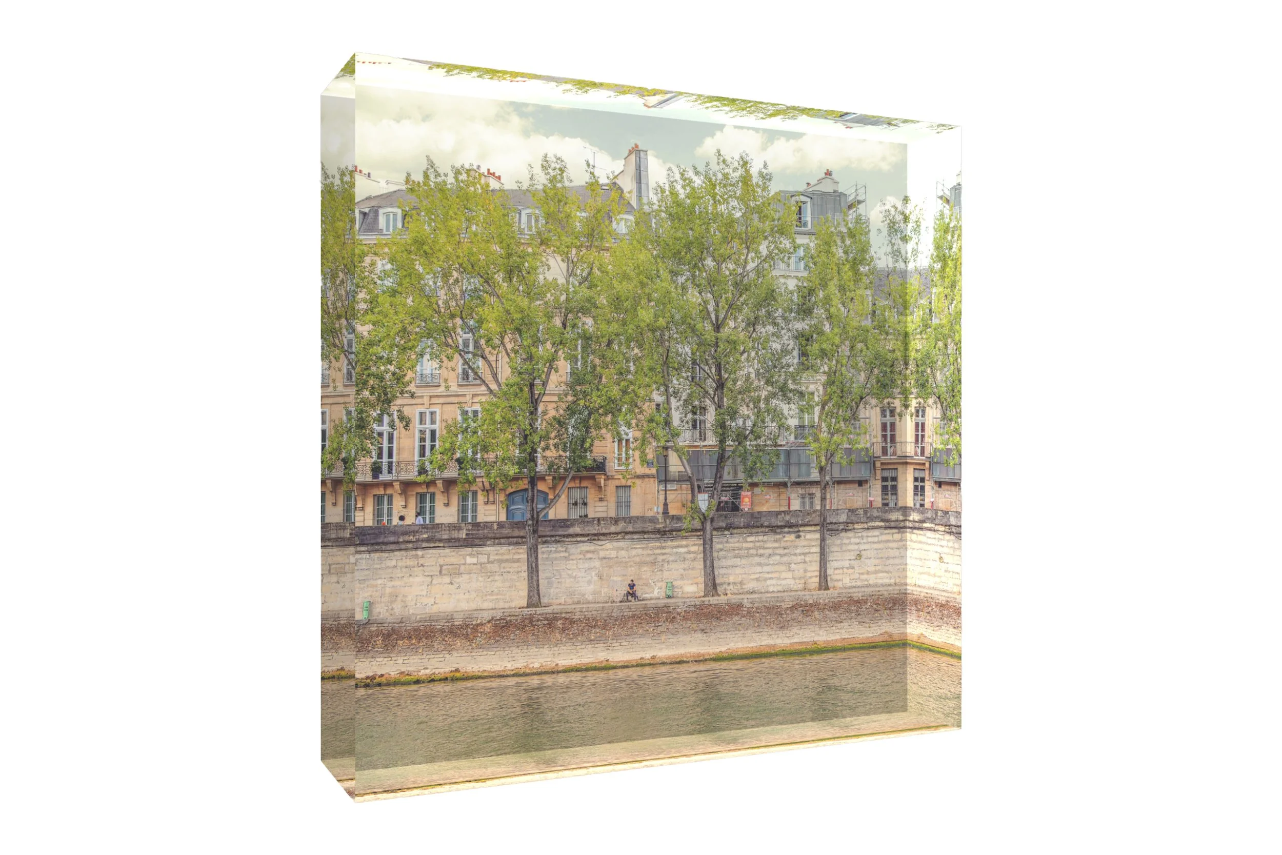 Quai d'Anjou Acrylic Art Block with Gift Box