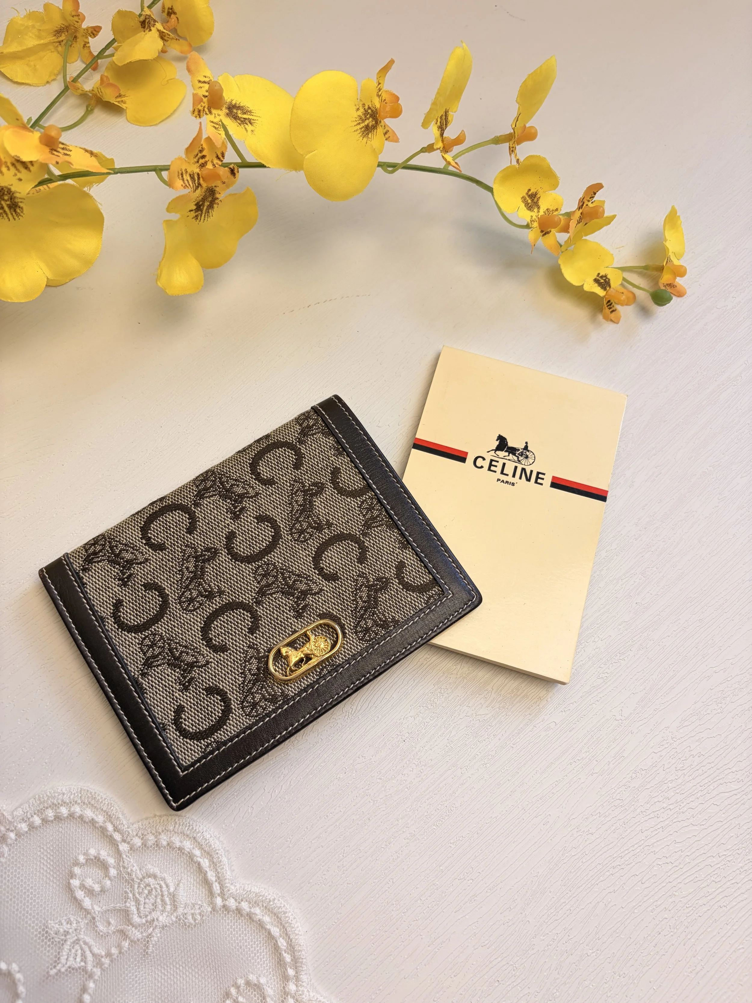 Vintage Celine Carriage notebook with leather cover
