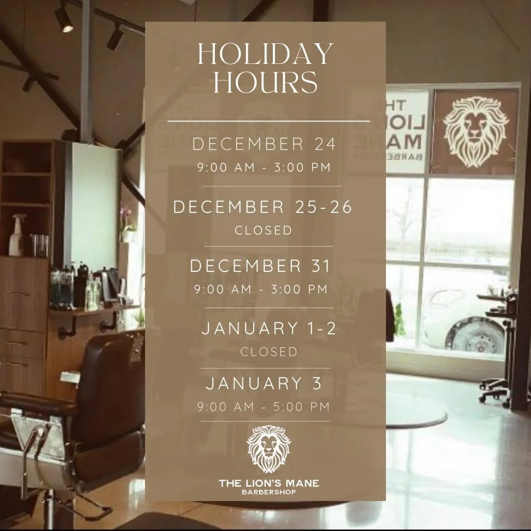 Our holiday hours:

🎄 December 24: 9:00 AM &ndash; 3:00 PM
🎄 December 25&ndash;26: Closed
🎉 December 31: 9:00 AM &ndash; 3:00 PM
🎉 January 1&ndash;2: Closed
🎉 January 3: 9:00 AM &ndash; 5:00 PM

As we head into the New Year, please note that Lar