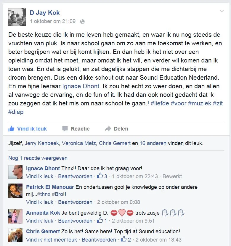 D. Jay Kok (Eigen audio bedrijf: Milestone Records opnamestudio)