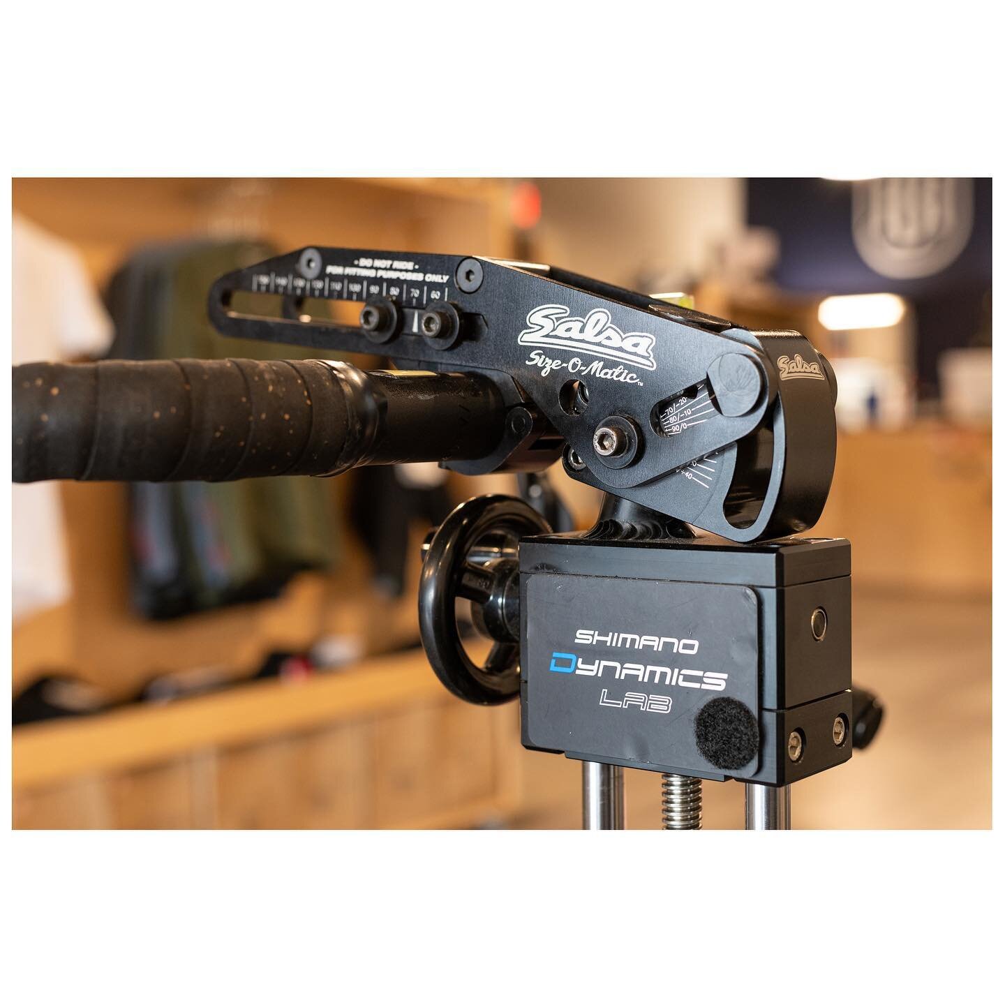 Not only does it have an amazing name, the @salsacycles Size-O-Matic is an indispensable tool for the one piece bar/stem combos that are becoming more and more prevalent on new bikes. 

In conjunction with our fit bike, we can simulate any bikes geom
