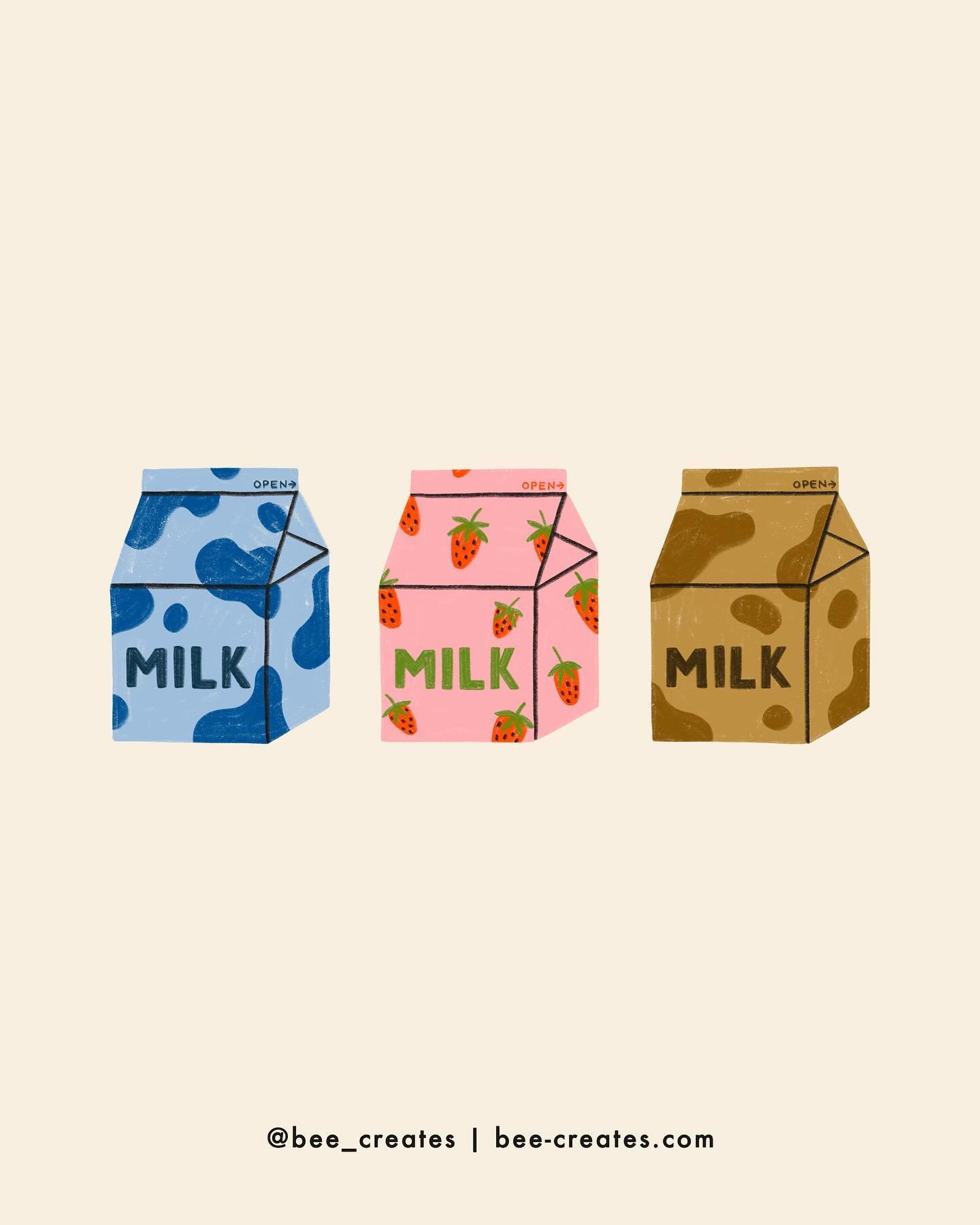 What&rsquo;s your milk of choice? I LOVE milk but I&rsquo;m kinda a purest and am not a fan of strawberry and only occasionally like chocolate.

MILK 13/100 for #100daysoftastyart

#milk #chocolatemilk #strawberrymilk #moo #🥛 #cookiesandmilk #illust