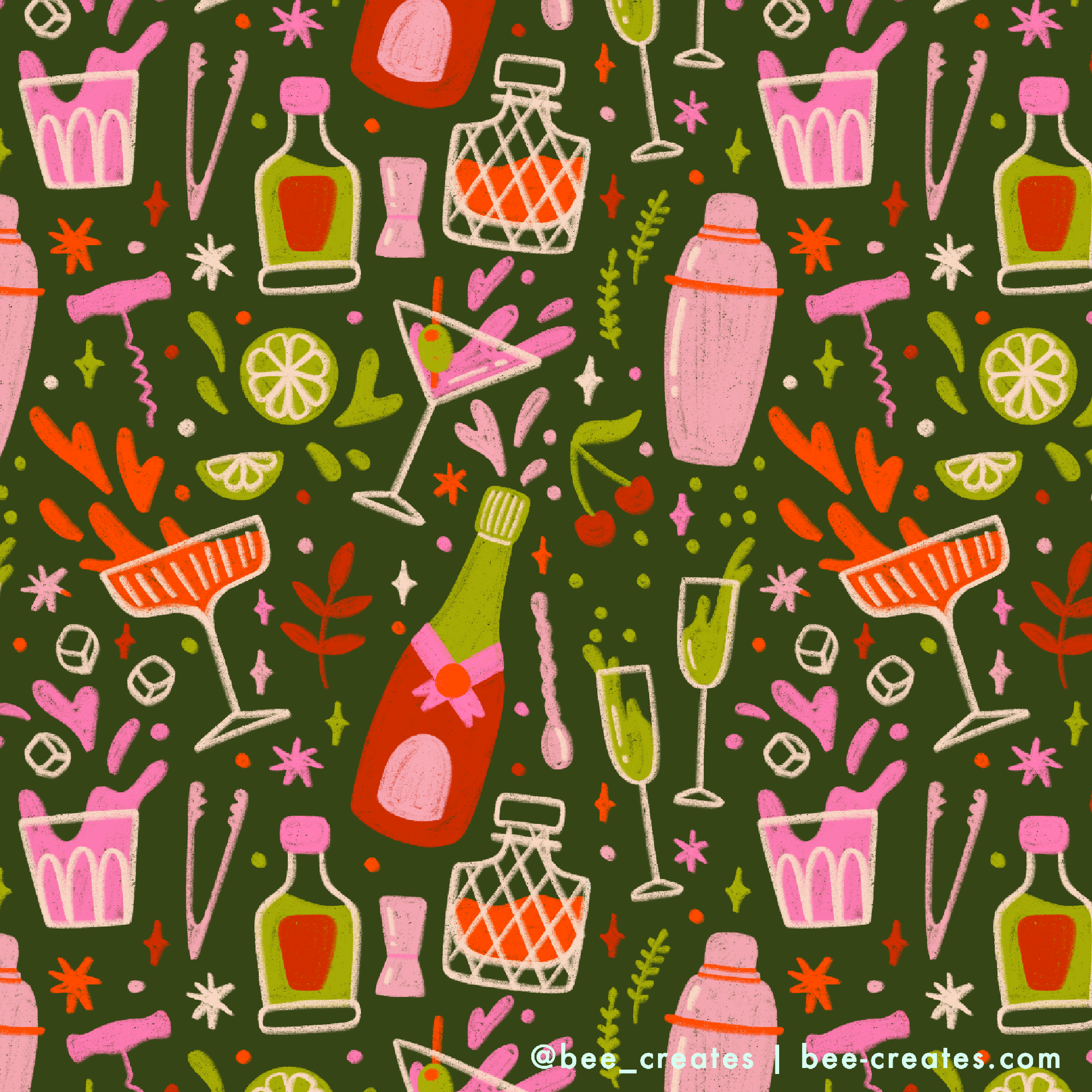 Cocktail Party - Green | BEE24-A00