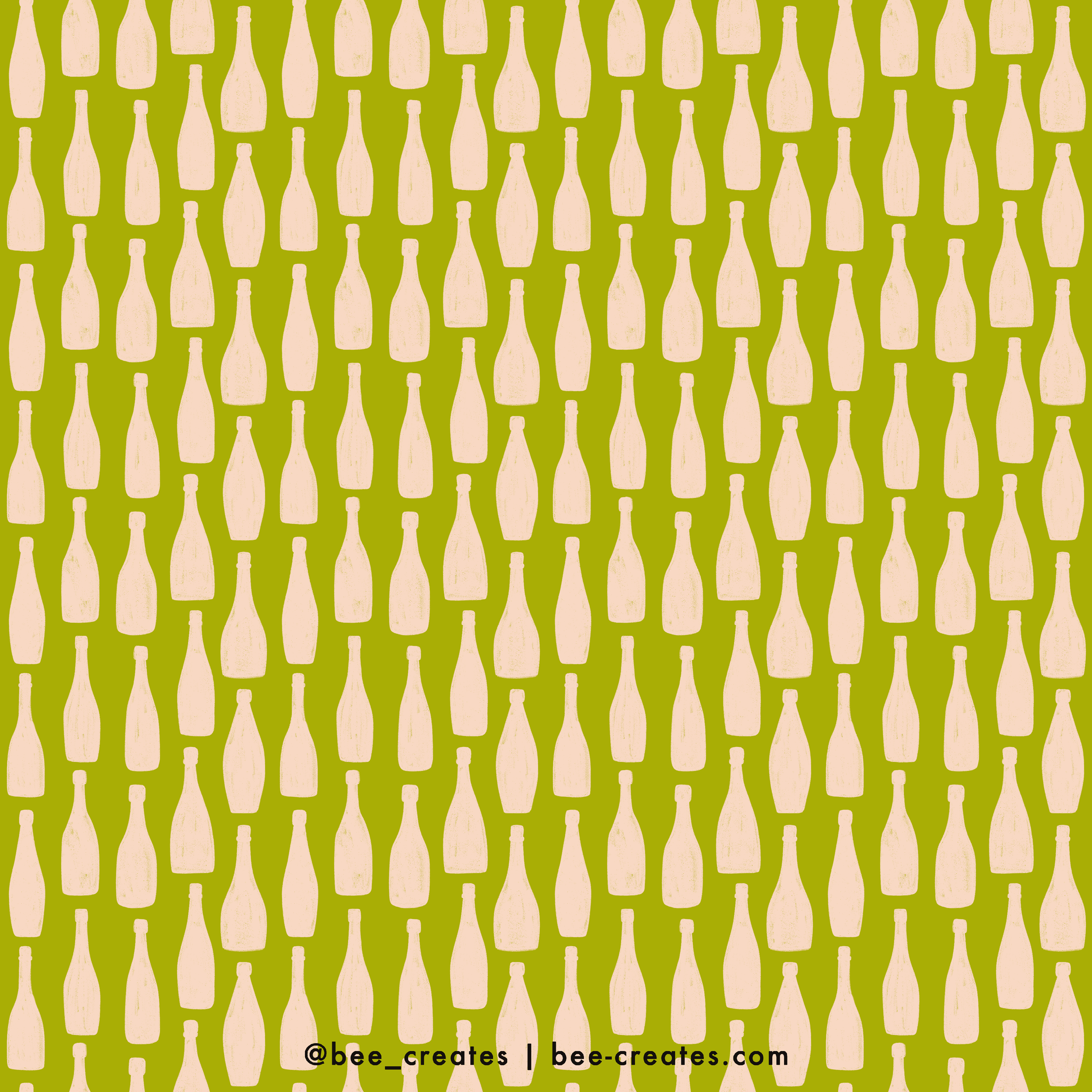 Bottle Stripe - Green | BEE24-A07