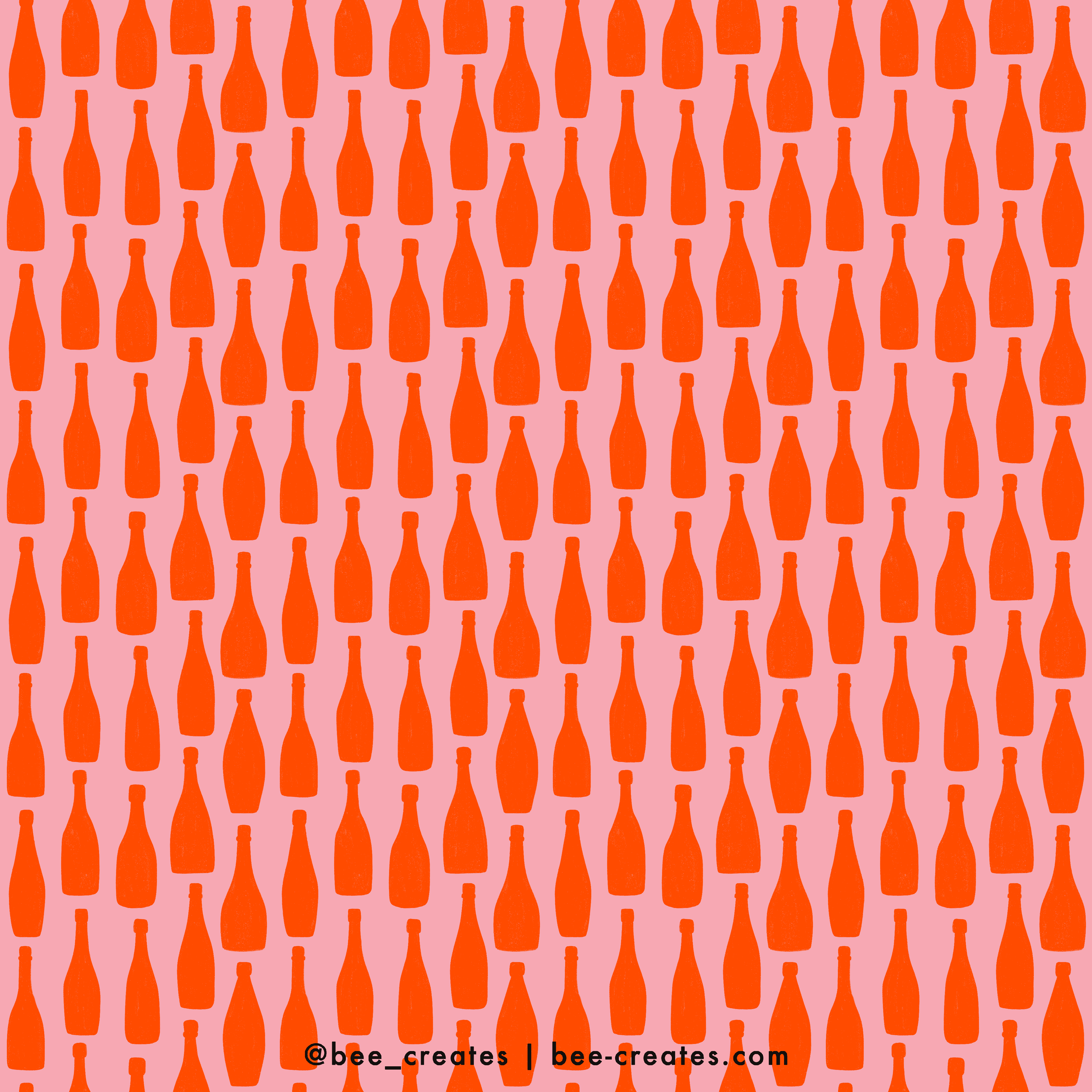 Bottle Stripe - Pink | BEE24-A06