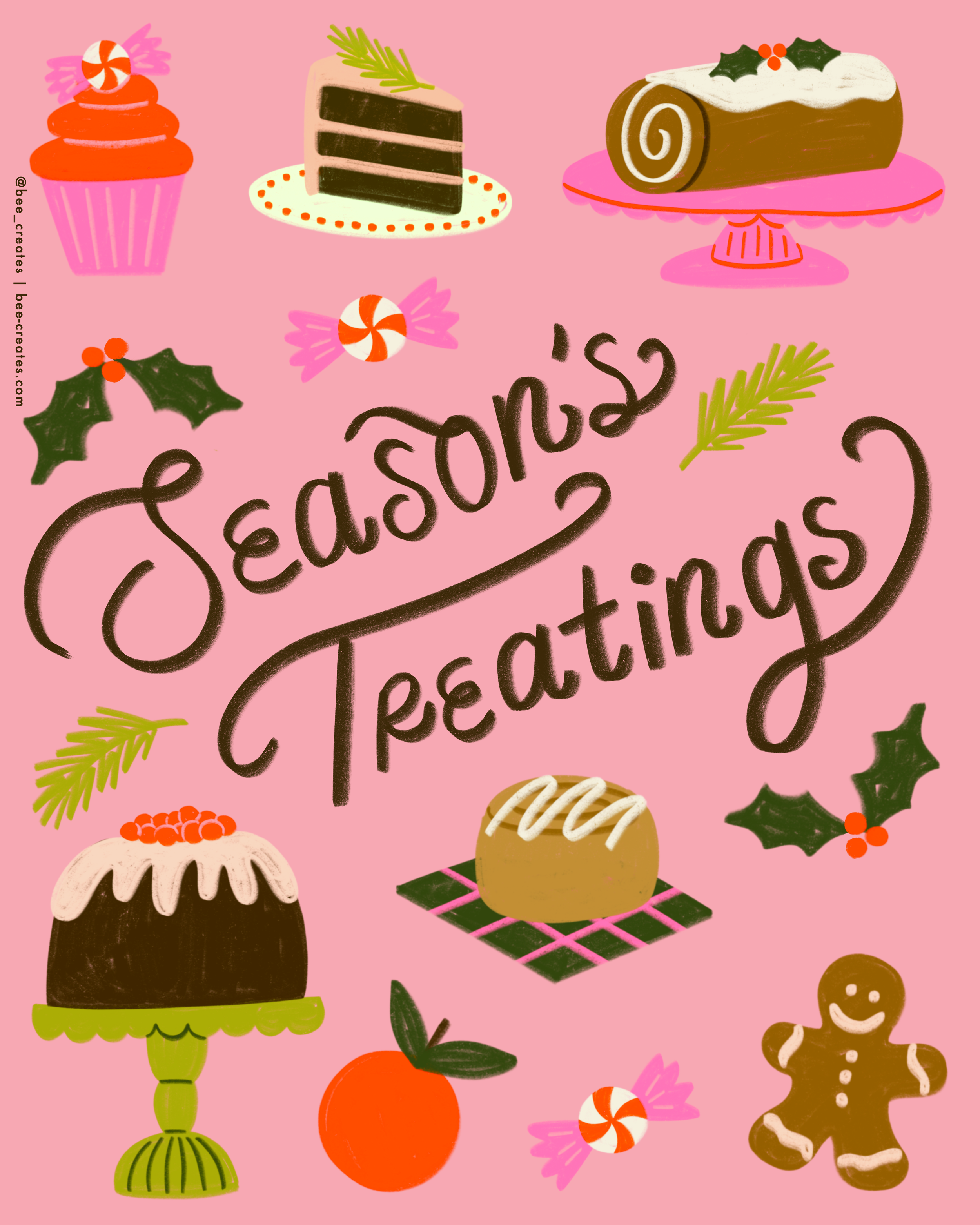 Season's Treatings - Pink | BEE25-B97